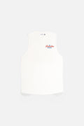DUNLOP Off-White Wash Regular-Fit Muscle Tee