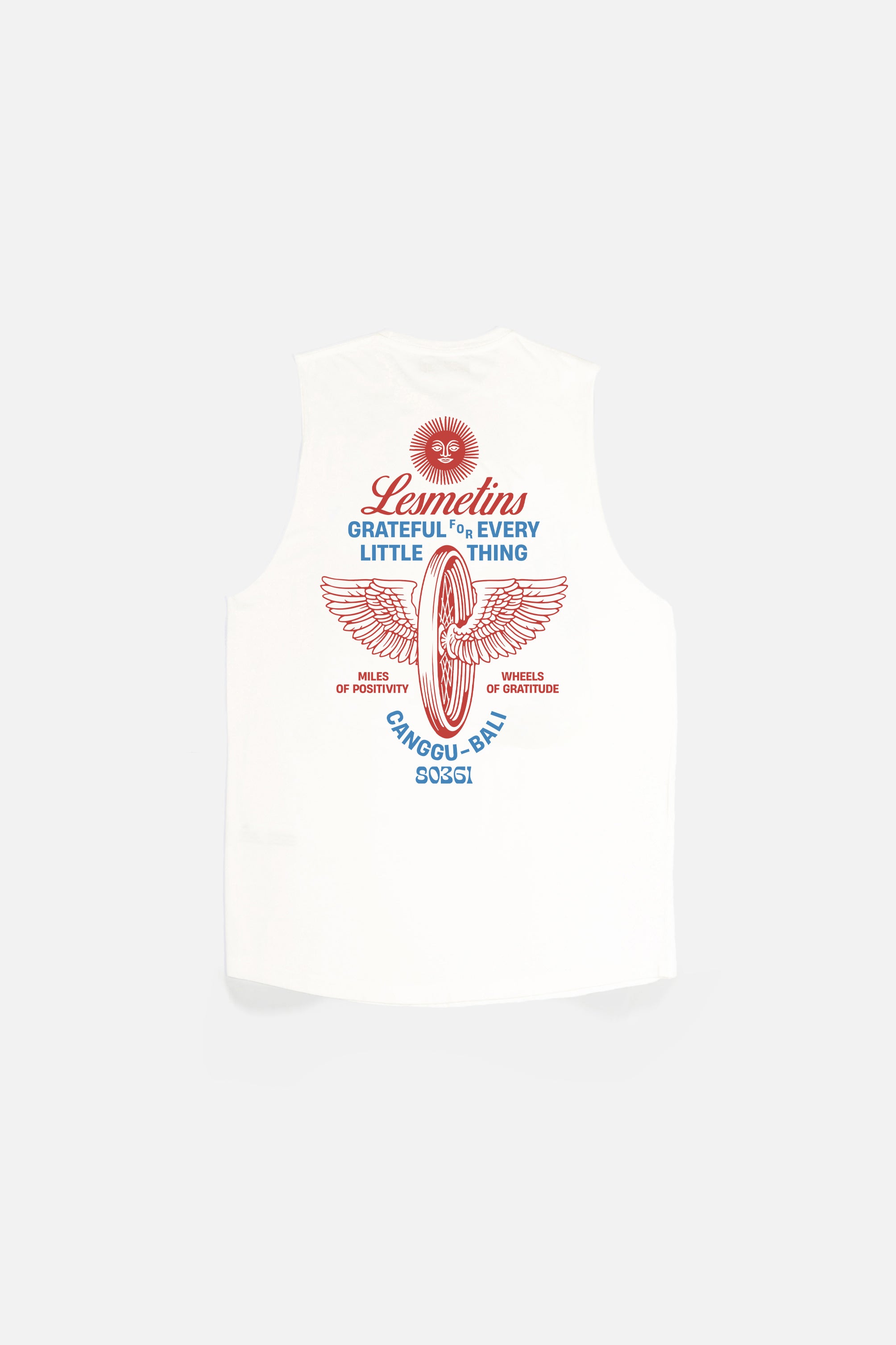 DUNLOP Off-White Wash Regular-Fit Muscle Tee