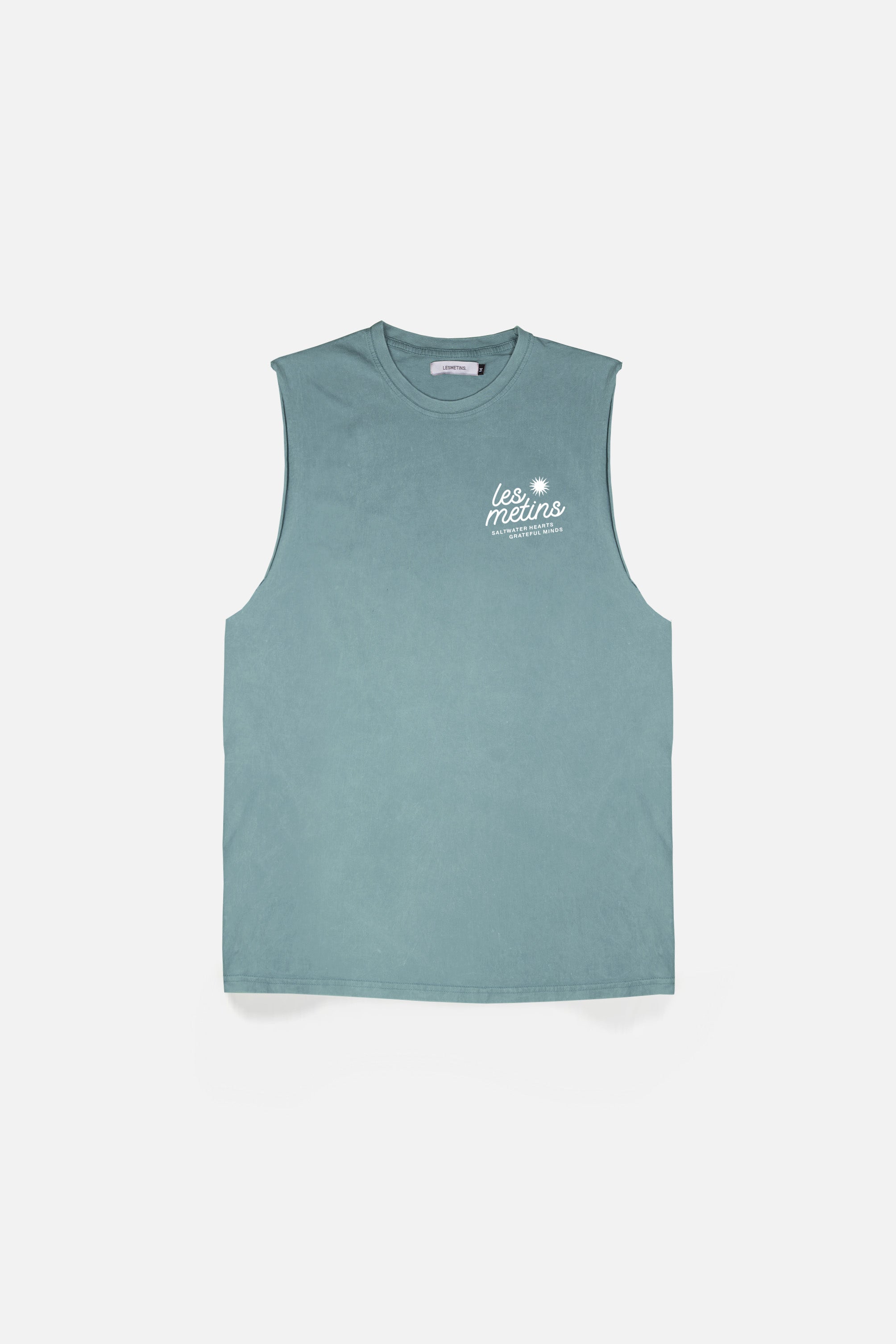 TESSY Green Bottle Wash Regular-Fit Muscle Tee