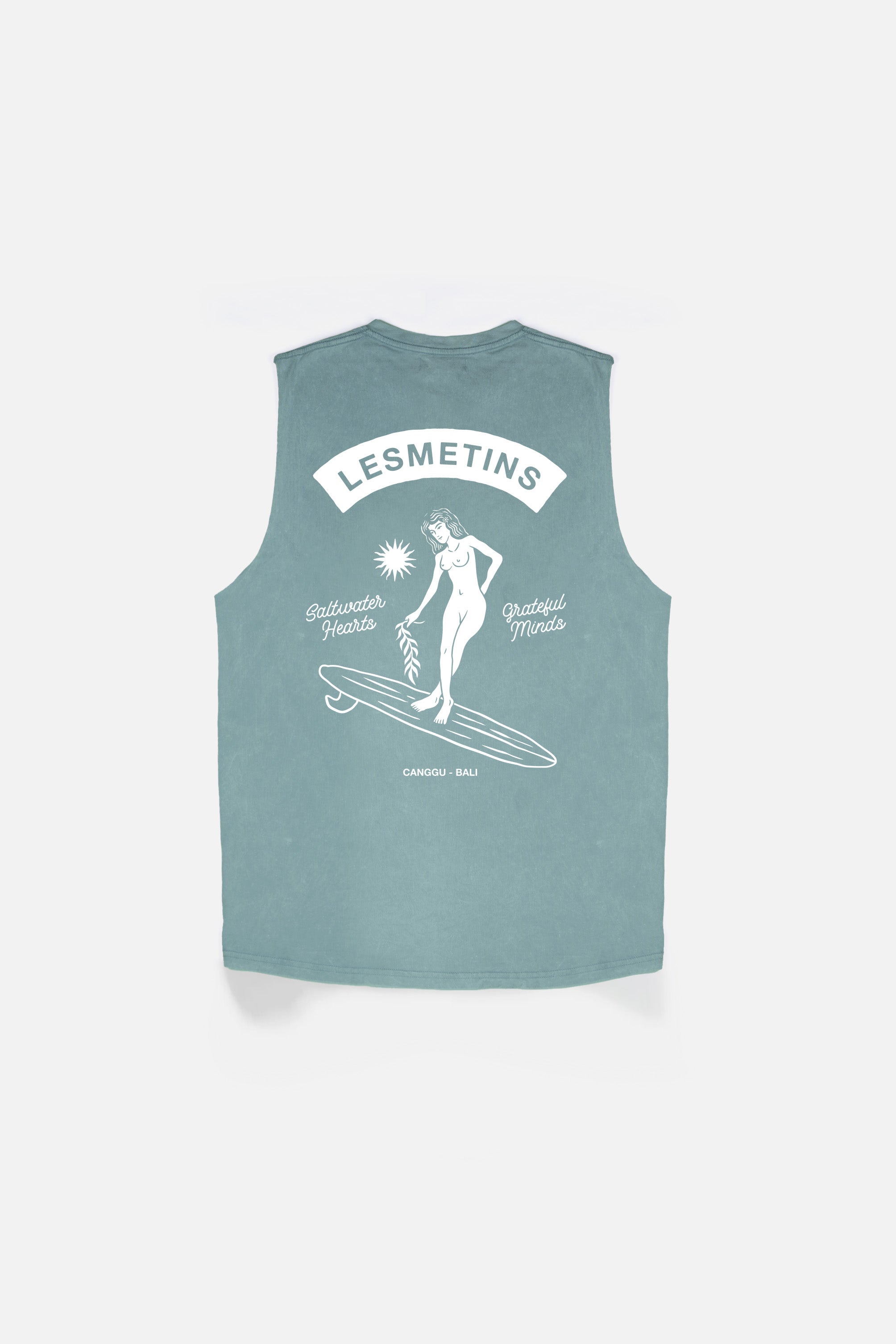 TESSY Green Bottle Wash Regular-Fit Muscle Tee