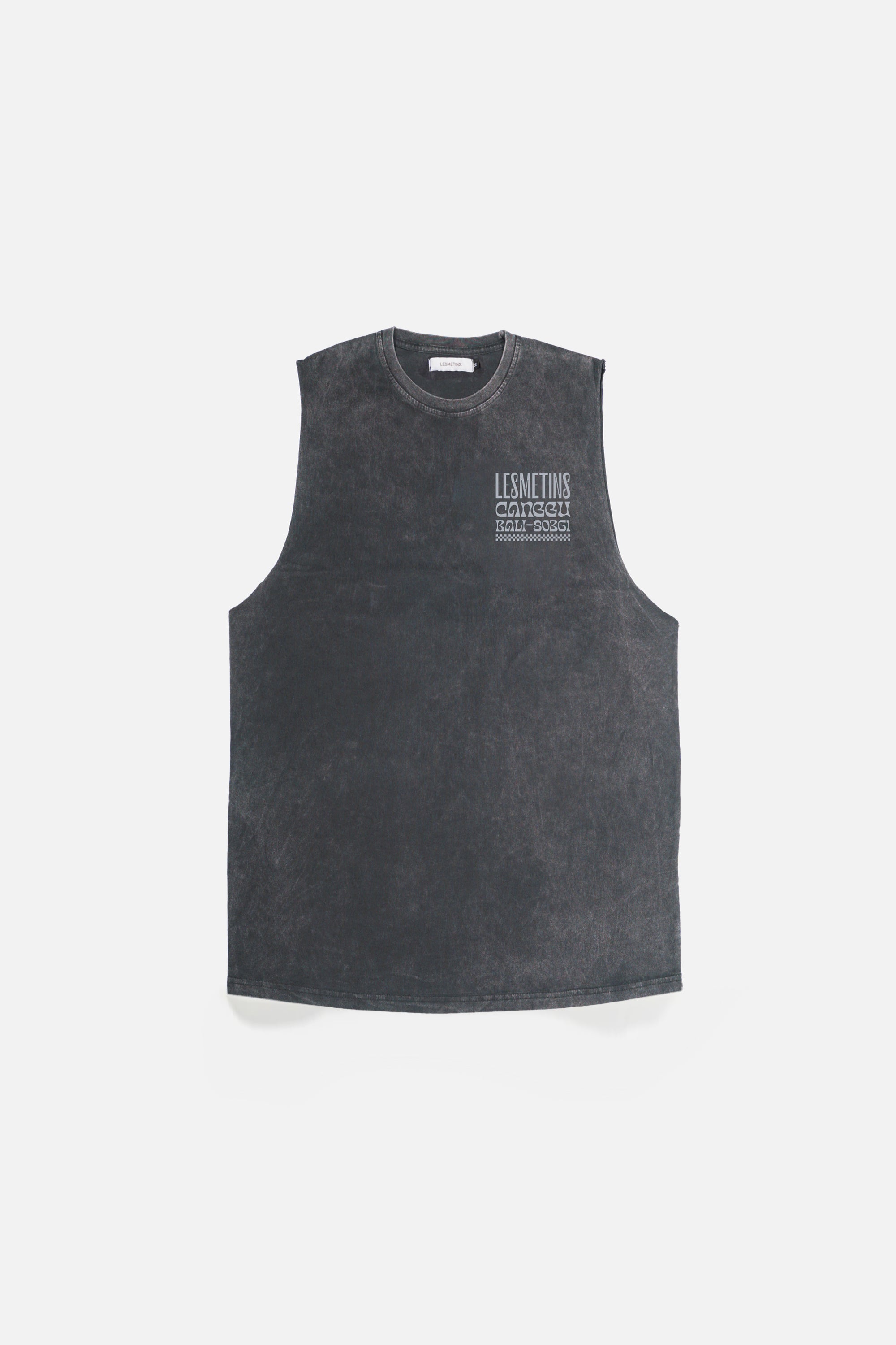 AMERTHA Charcoal Wash Regular-Fit Muscle Tee