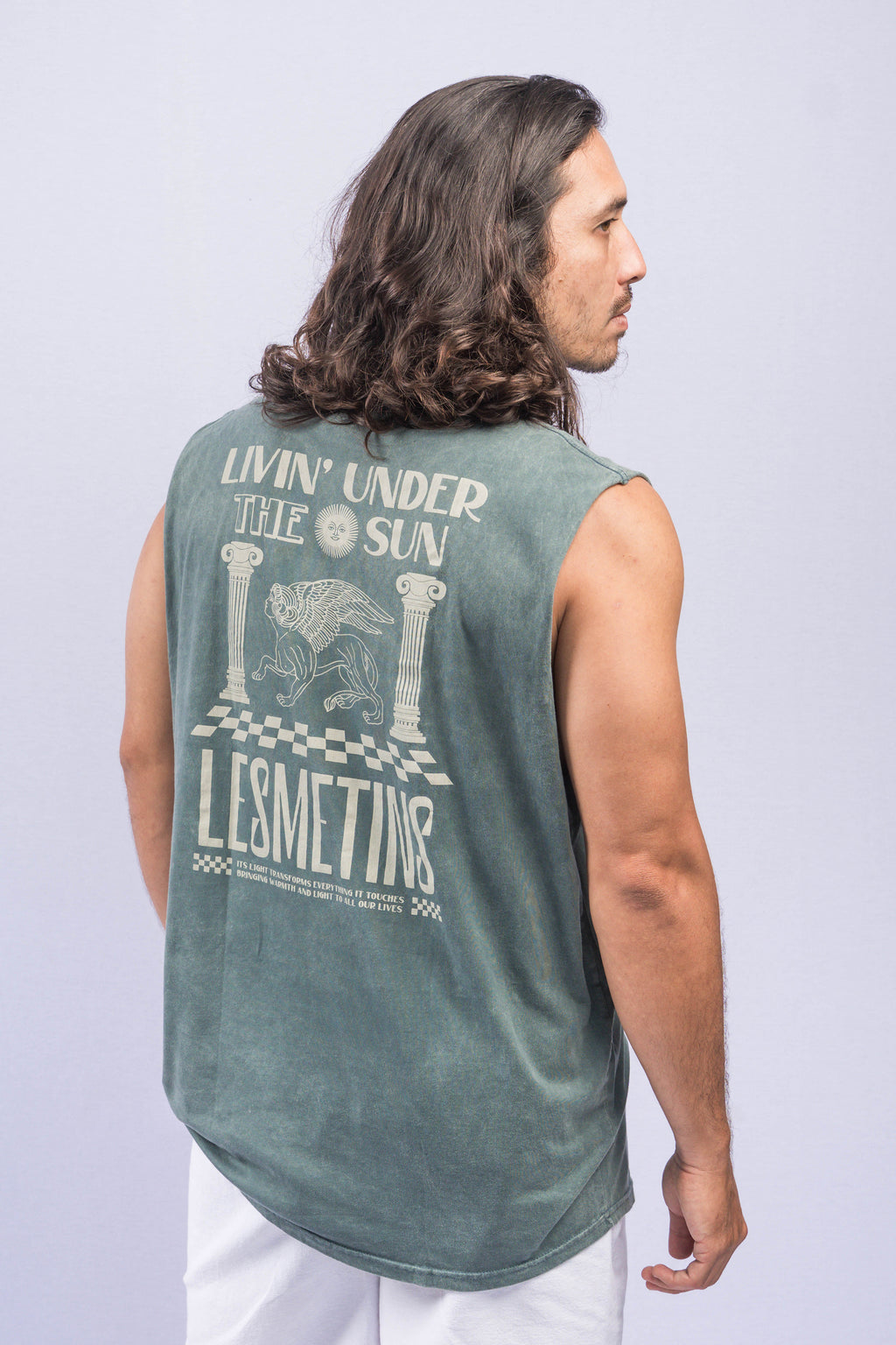 AQUILLA Green Bottle Wash Regular-Fit Muscle Tee