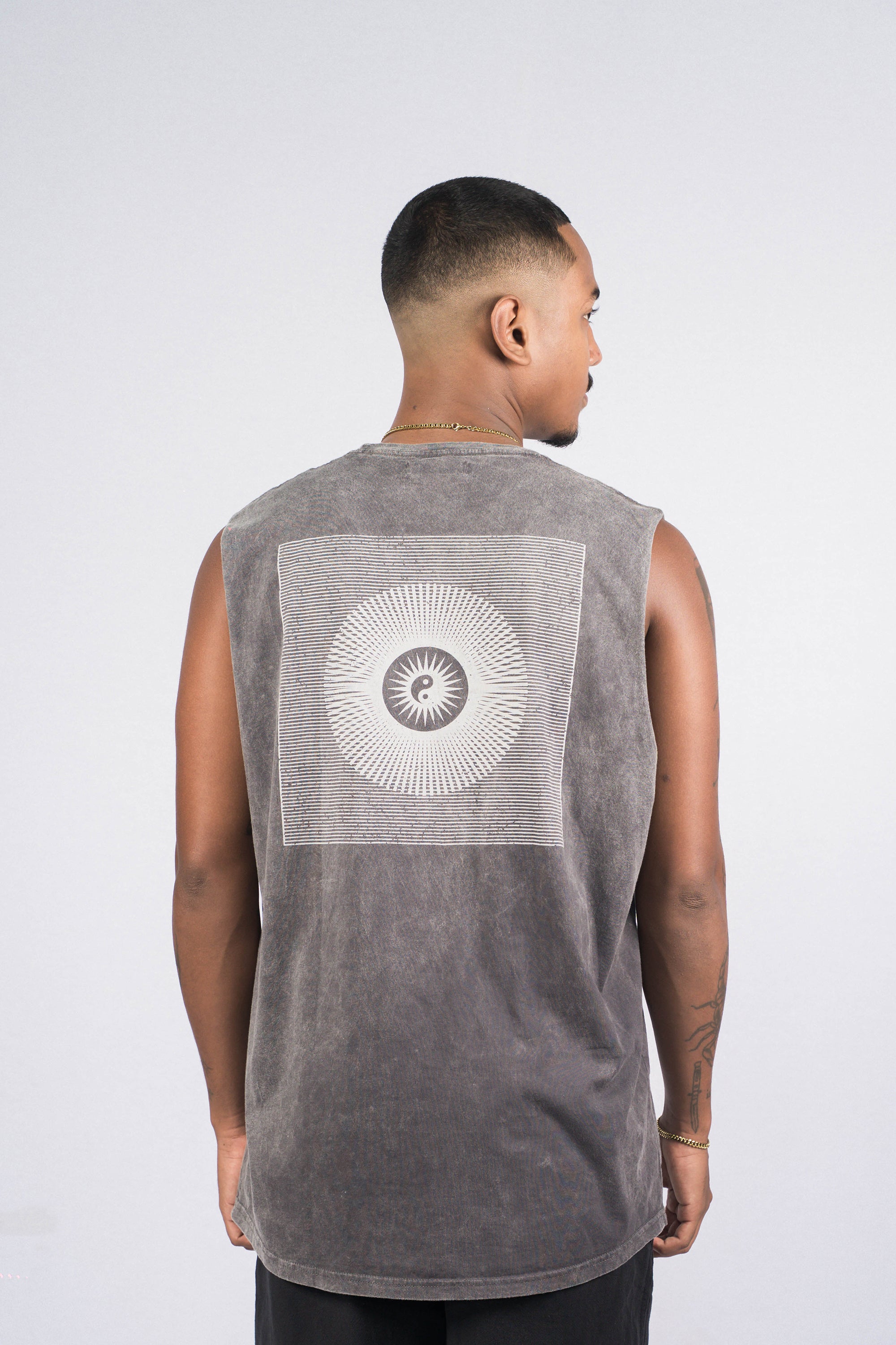 BOHO Charcoal Wash Regular-Fit Muscle Tee