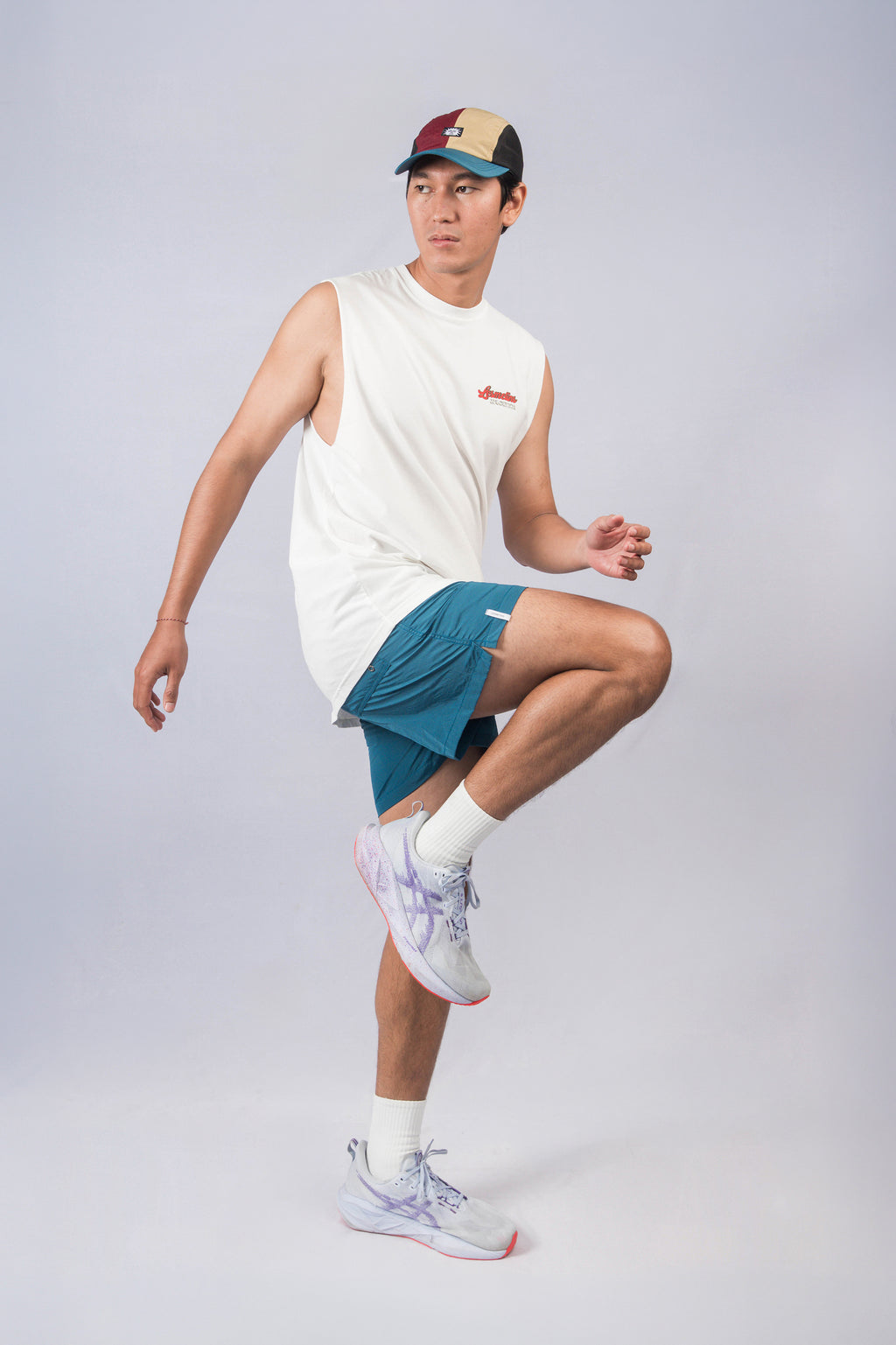 BOLT Off-White Regular-Fit Muscle Tee