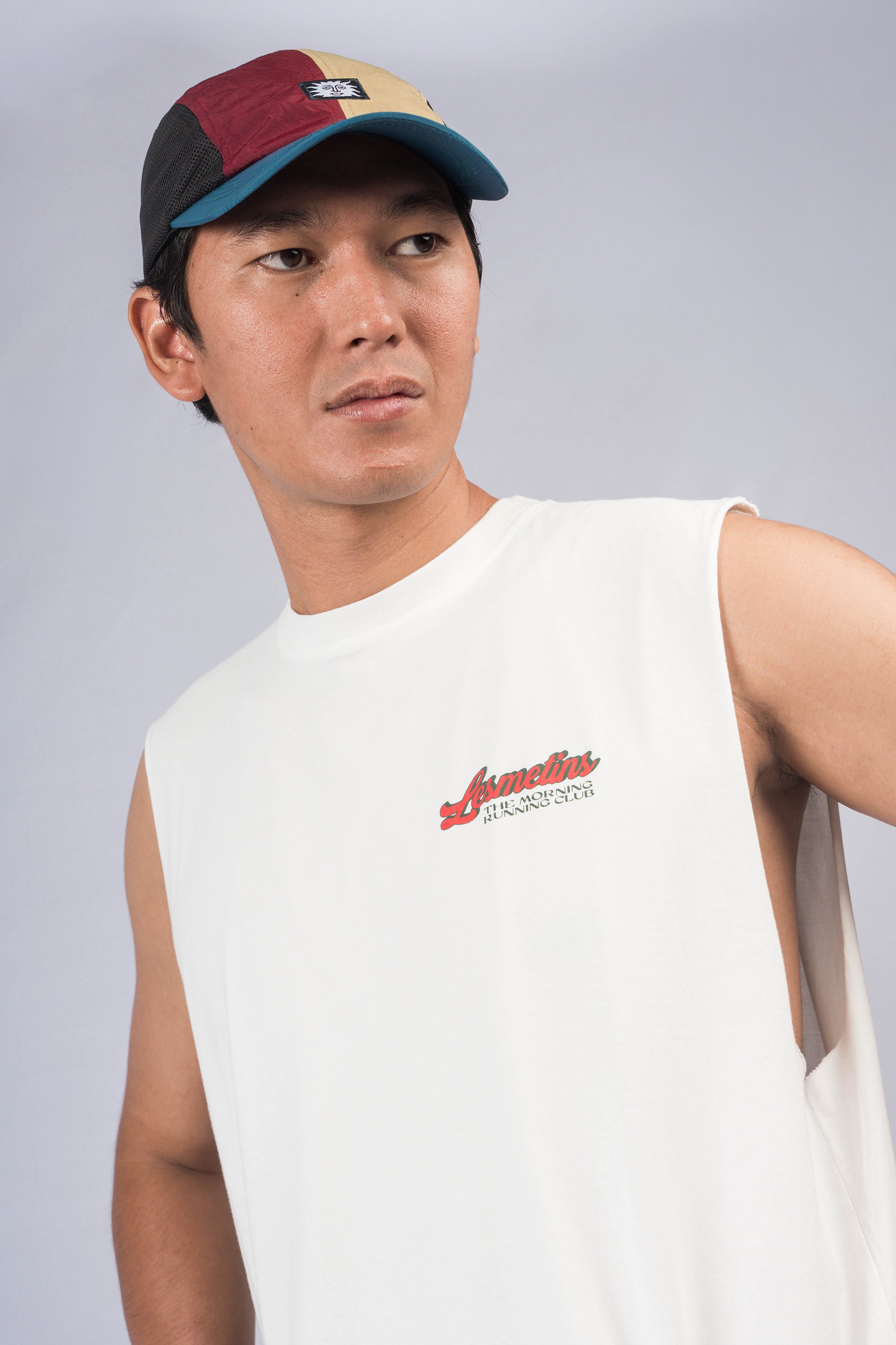 BOLT Off-White Regular-Fit Muscle Tee