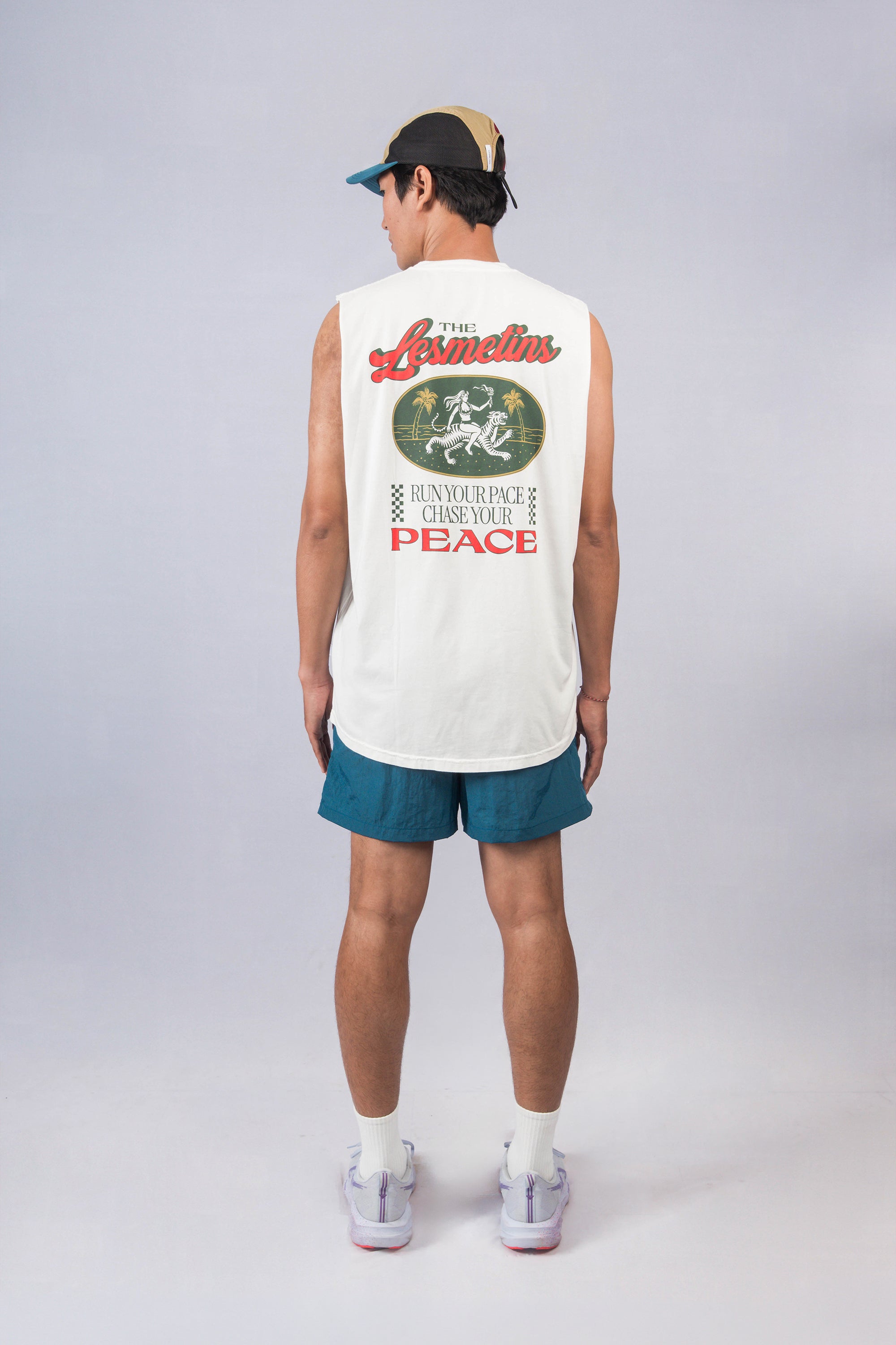 BOLT Off-White Regular-Fit Muscle Tee
