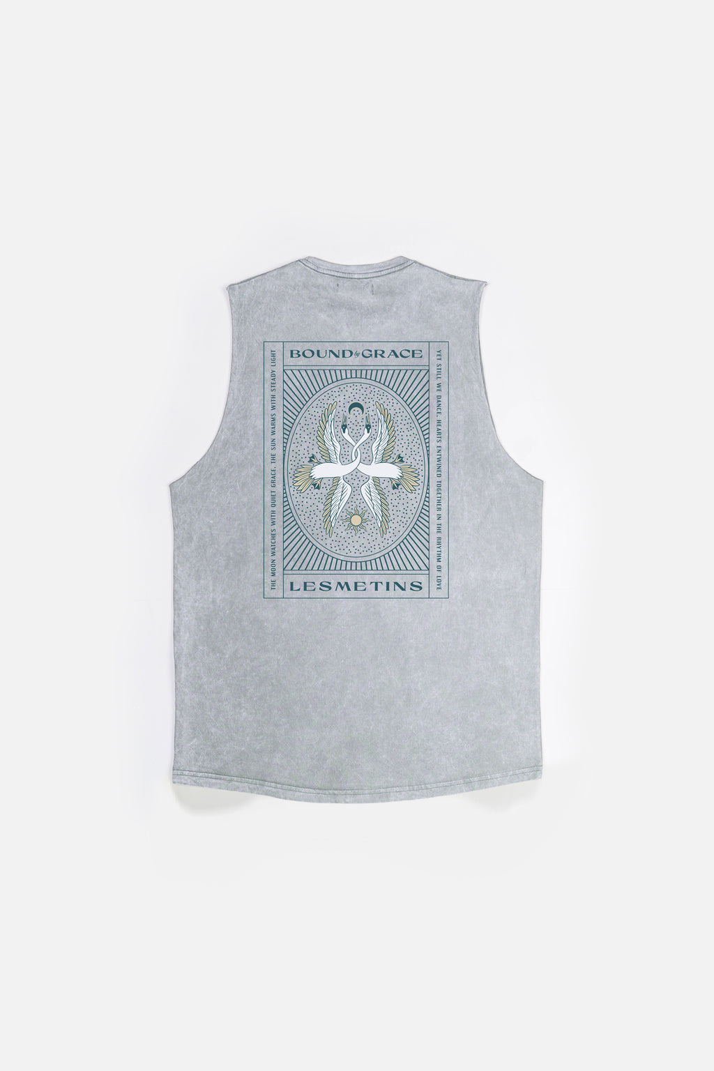 CYGNUS Grey Wash Regular-Fit Muscle Tee