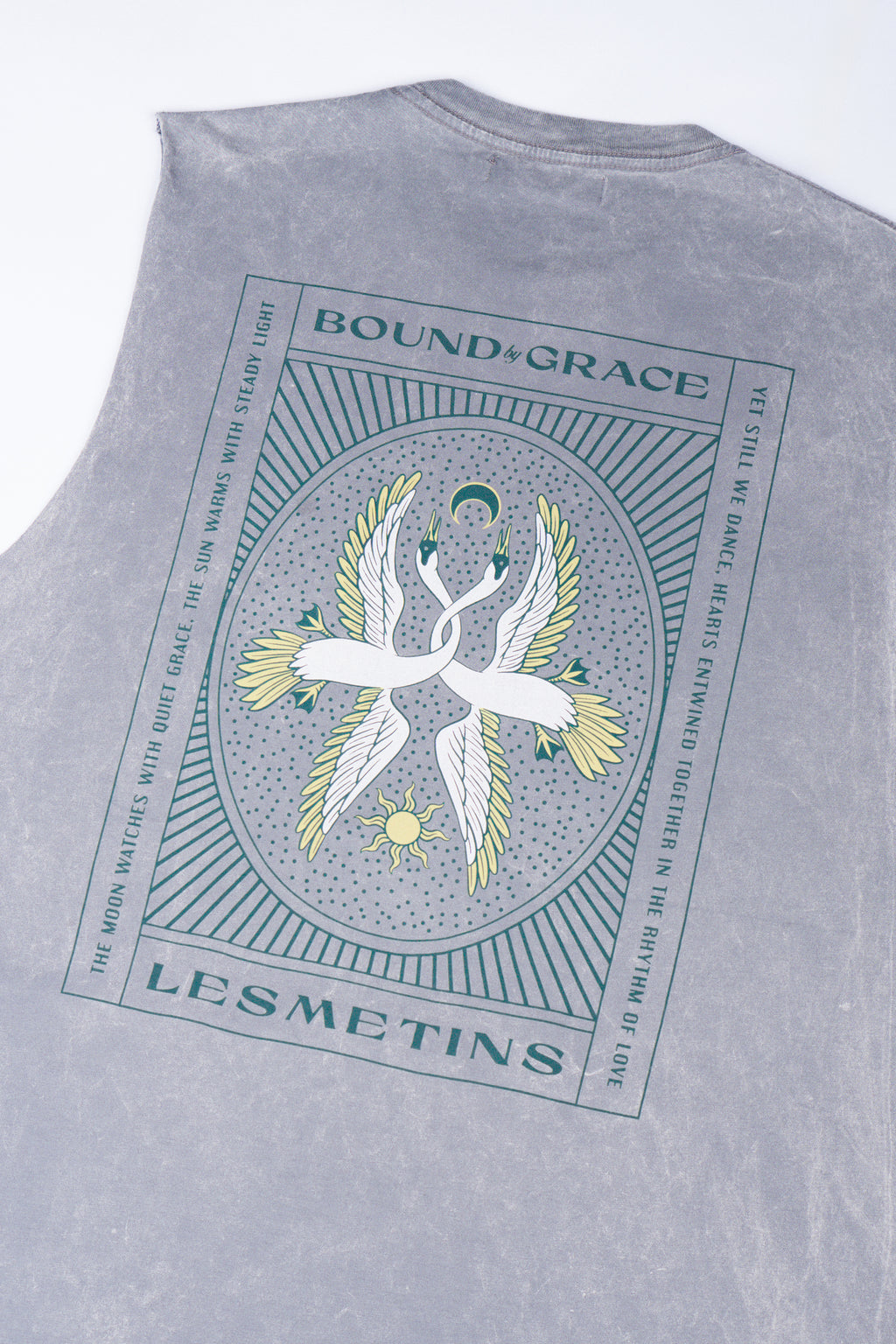 CYGNUS Grey Wash Regular-Fit Muscle Tee