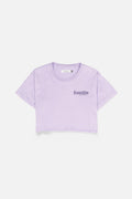 ANNA Lilac Wash Regular-Fit Crop Top