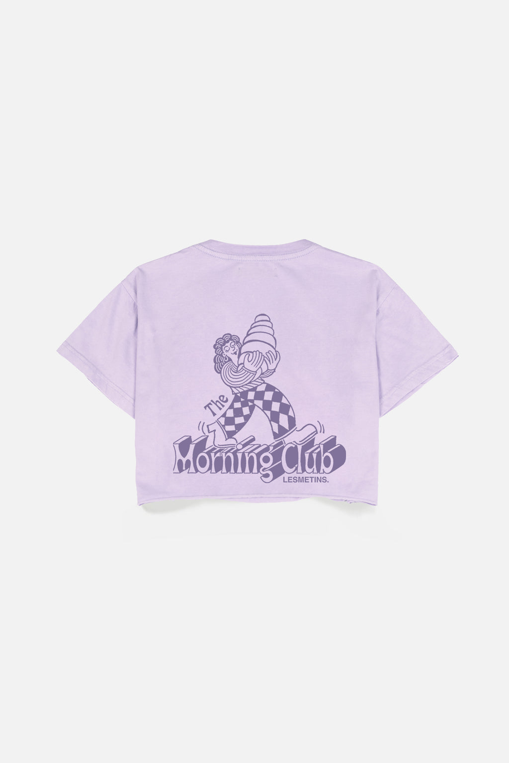 ANNA Lilac Wash Regular-Fit Crop Top