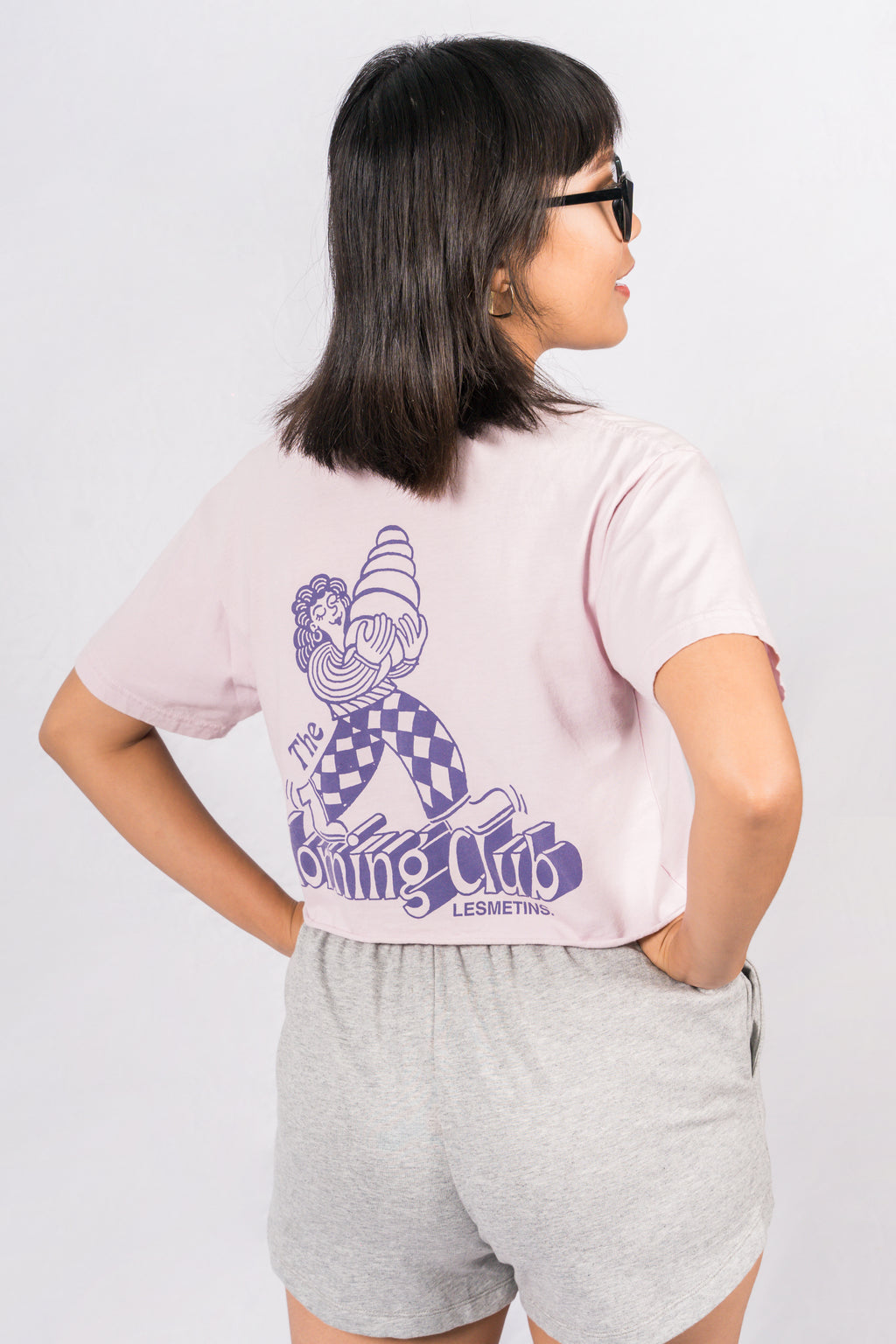 ANNA Lilac Wash Regular-Fit Crop Top