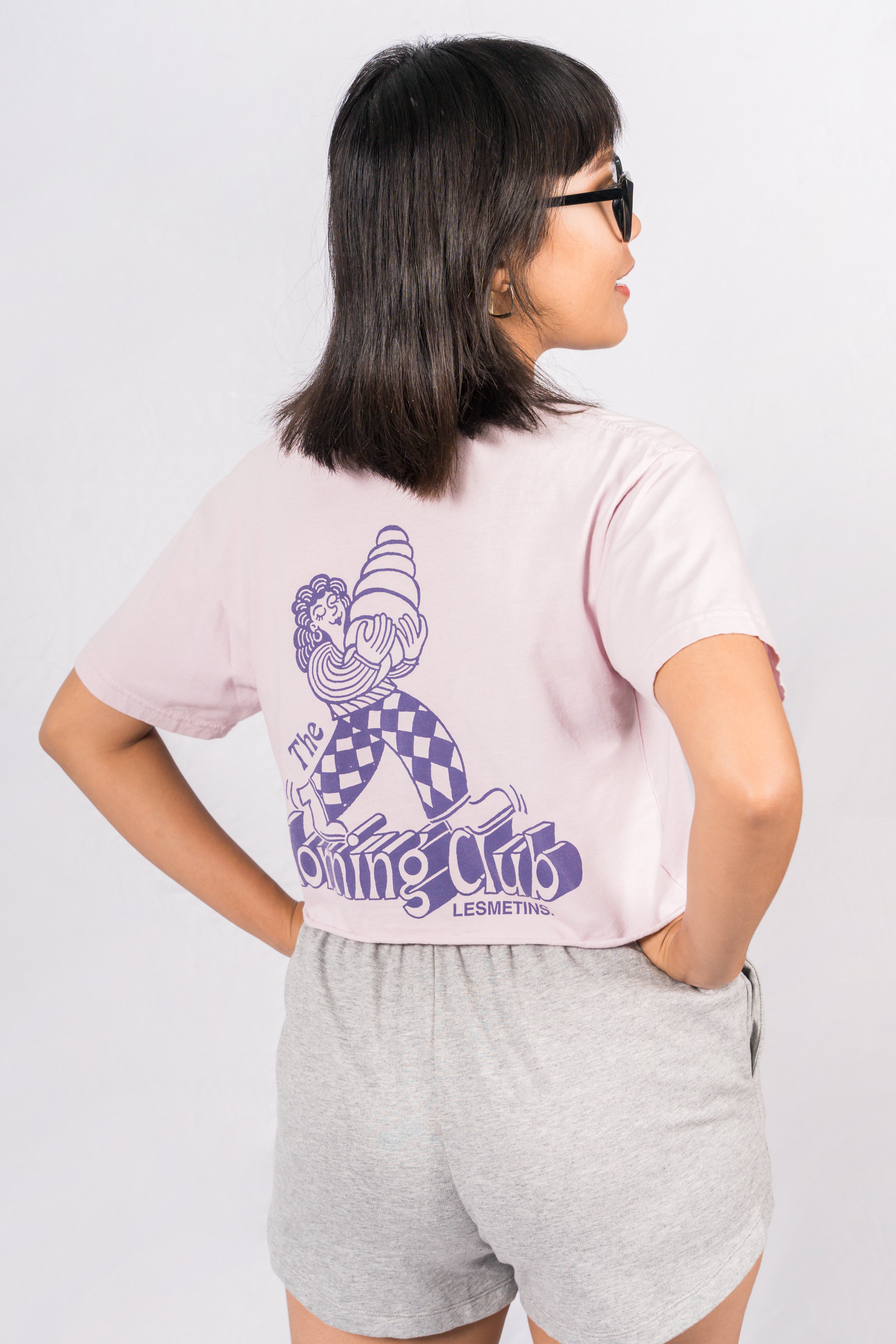 ANNA Lilac Wash Regular-Fit Crop Top