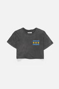 BENGAL Charcoal Wash Regular-Fit Crop Top