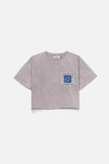FENTI Mocca Wash Regular-Fit Crop Top