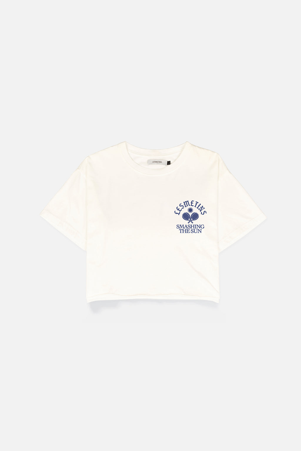 MARTIN Off White Wash Regular-Fit Crop Top