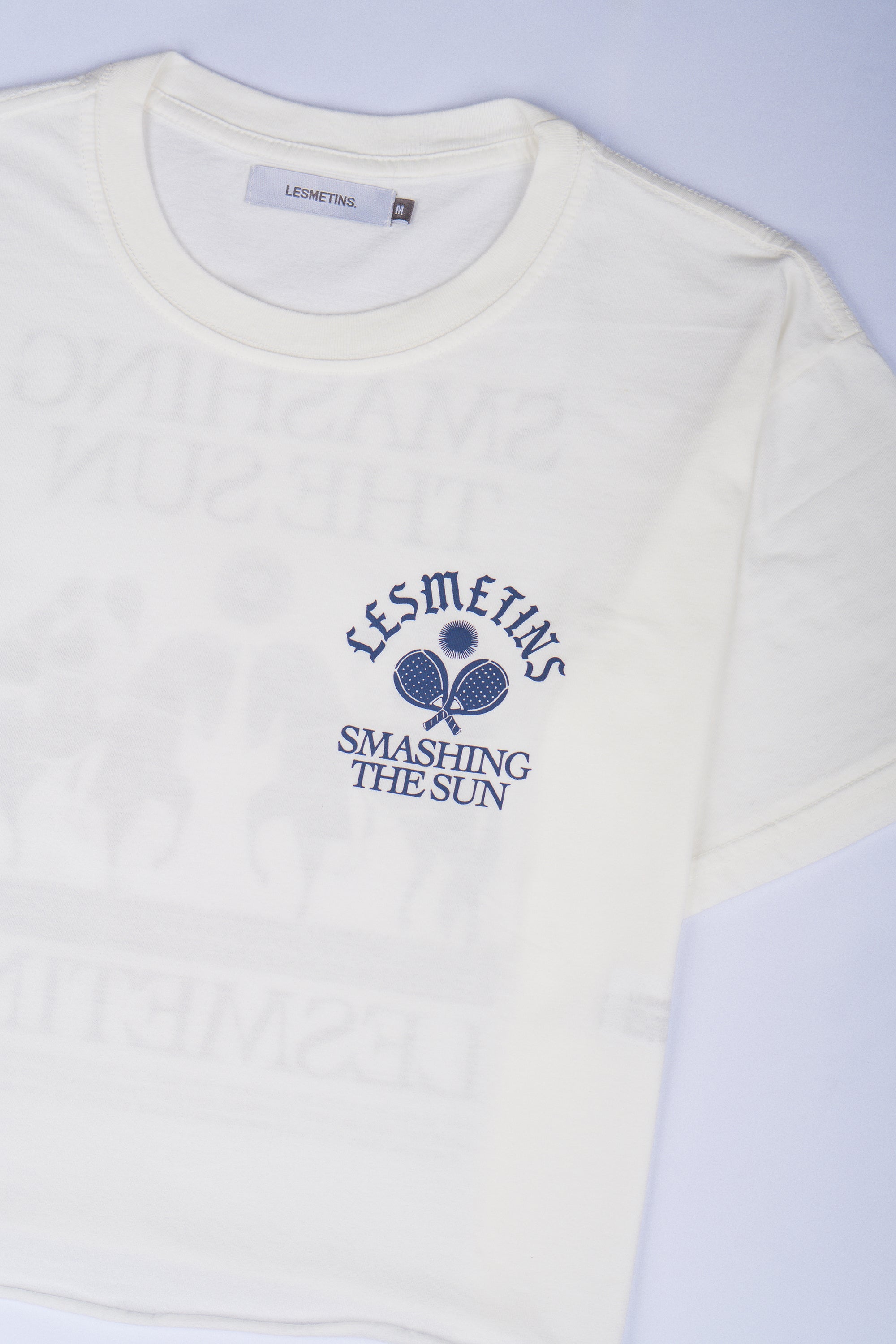 MARTIN Off White Wash Regular-Fit Crop Top
