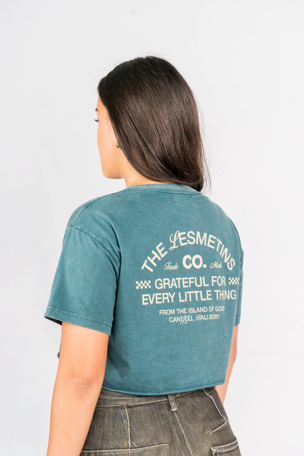 PALACE Green Bottle Wash Regular-Fit Crop Top