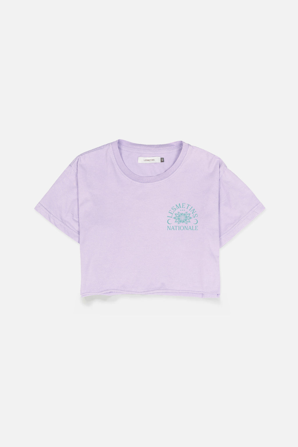 RONIN Lilac Wash Regular-Fit Crop Top