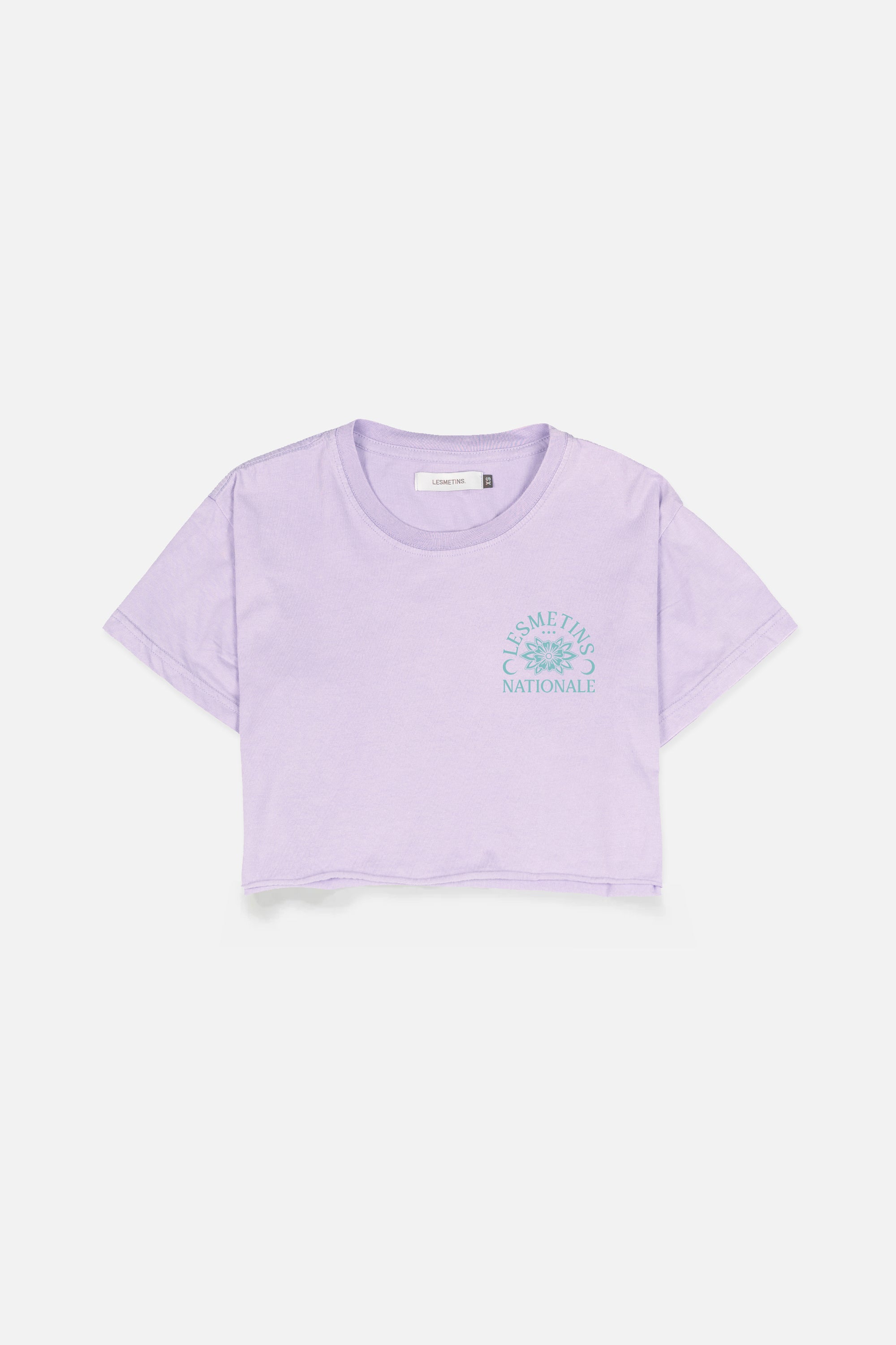 RONIN Lilac Wash Regular-Fit Crop Top