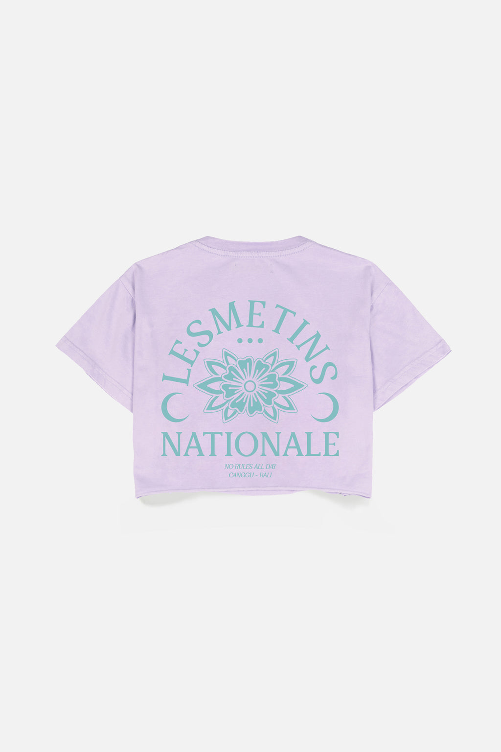 RONIN Lilac Wash Regular-Fit Crop Top