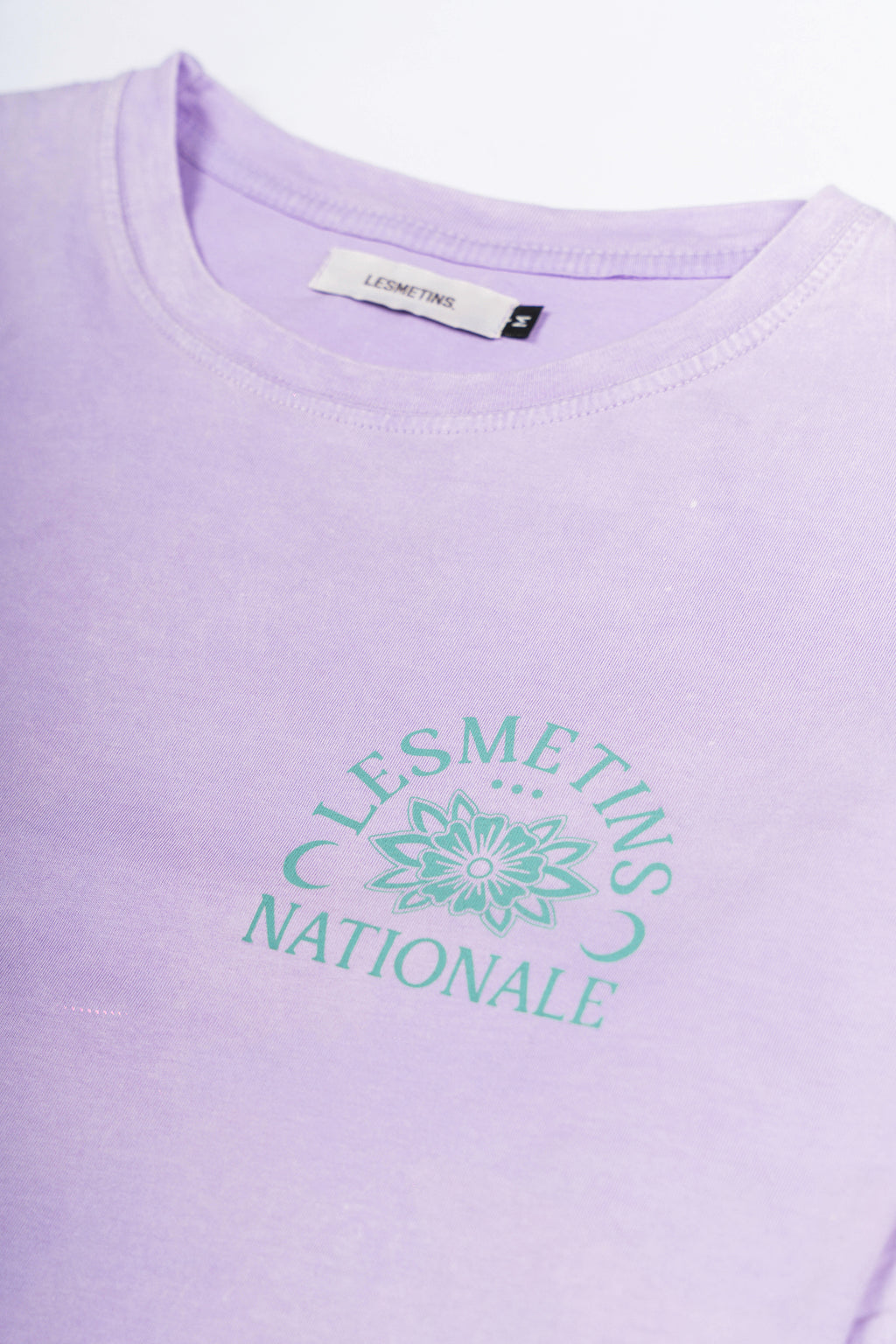 RONIN Lilac Wash Regular-Fit Crop Top