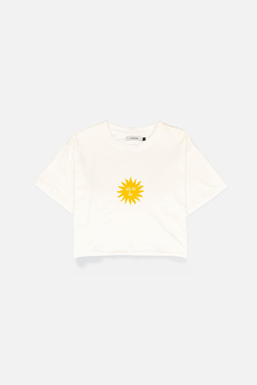 SENA Off White Wash Regular-Fit Crop Top