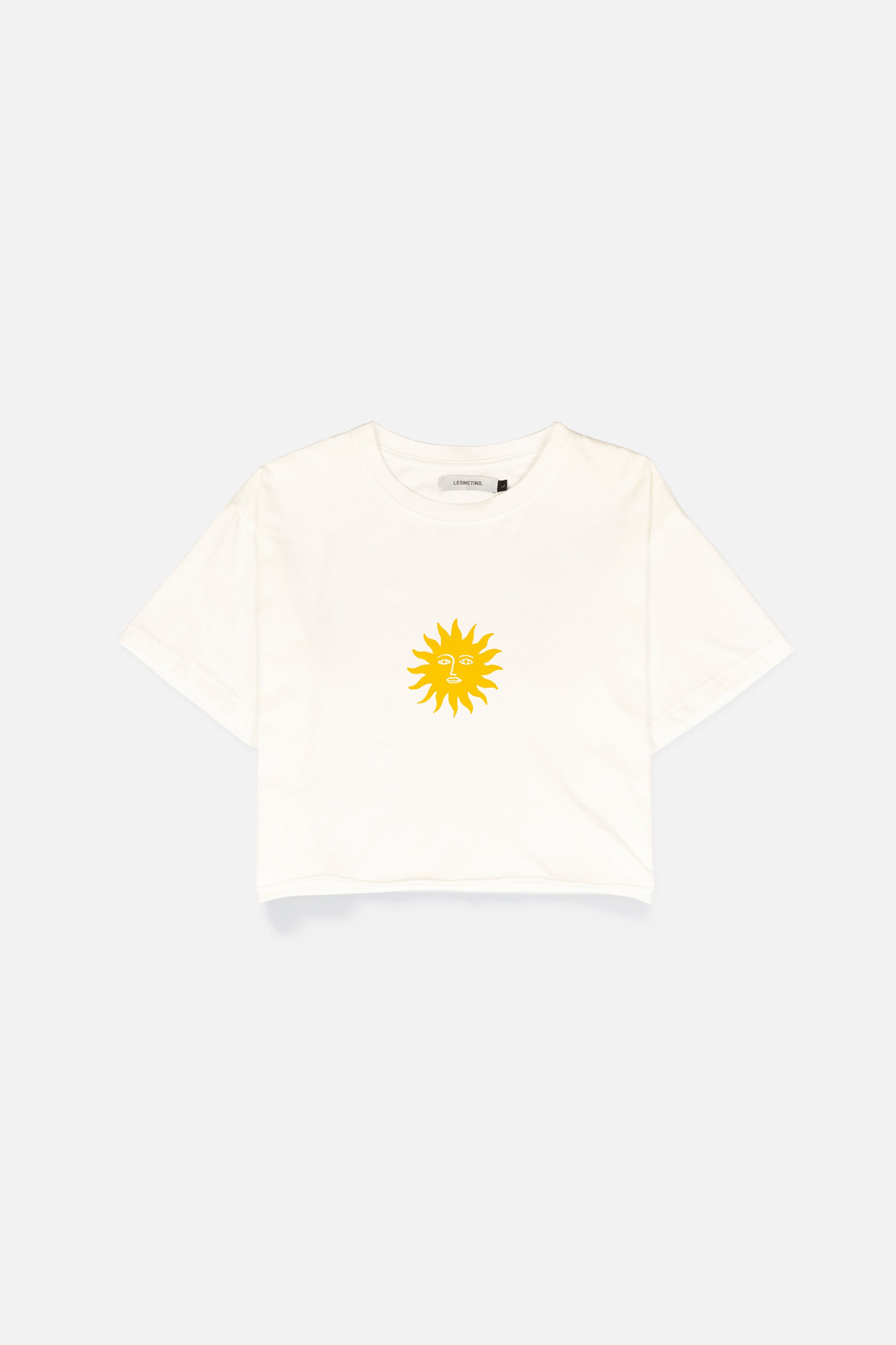 SENA Off White Wash Regular-Fit Crop Top