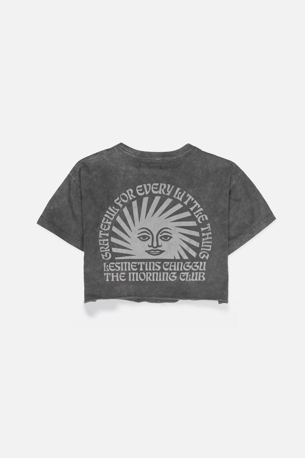 SUNNY Charcoal Wash Regular-Fit Crop Top