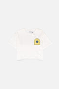 TILLA White Wash Regular-Fit Crop Top