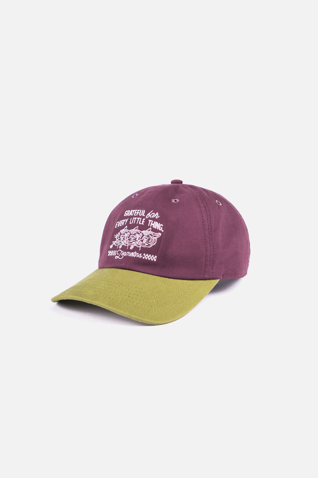 MORLEY Maroon-Olive Green 6-Panel Hats