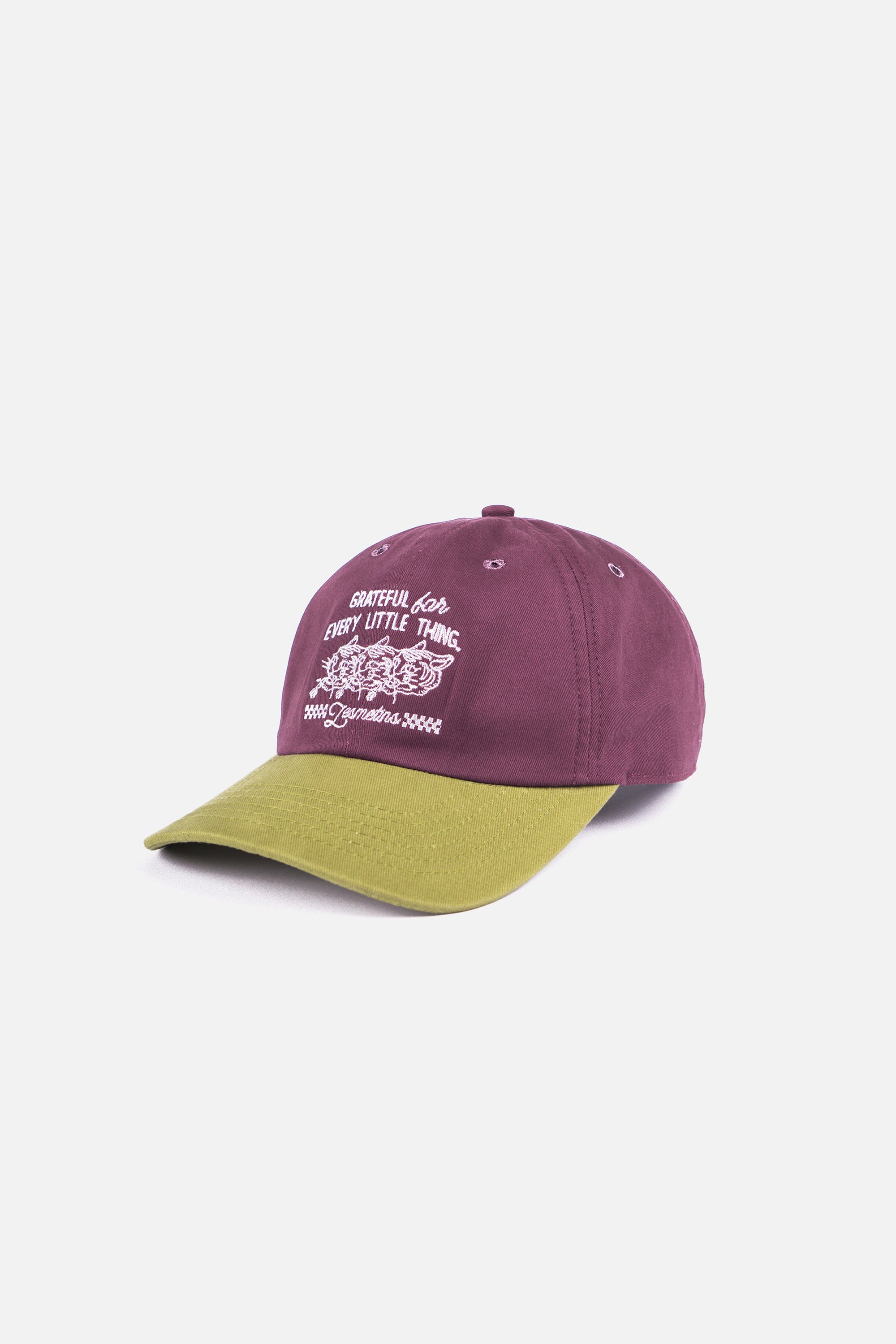 MORLEY Maroon-Olive Green 6-Panel Hats