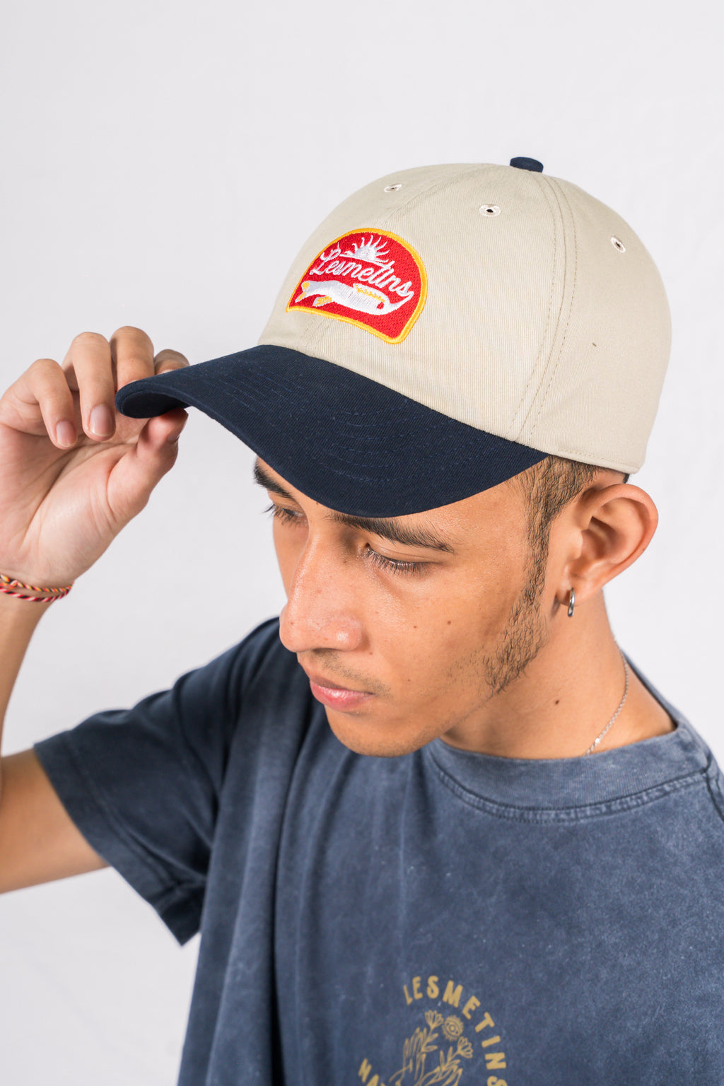 PESCA Khaki-Navy 6-Panel Hats