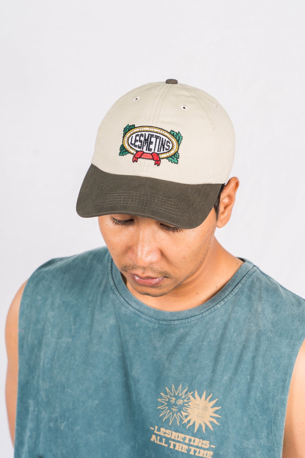 VICTOR Khaki-Olive Green 6-Panel Hats