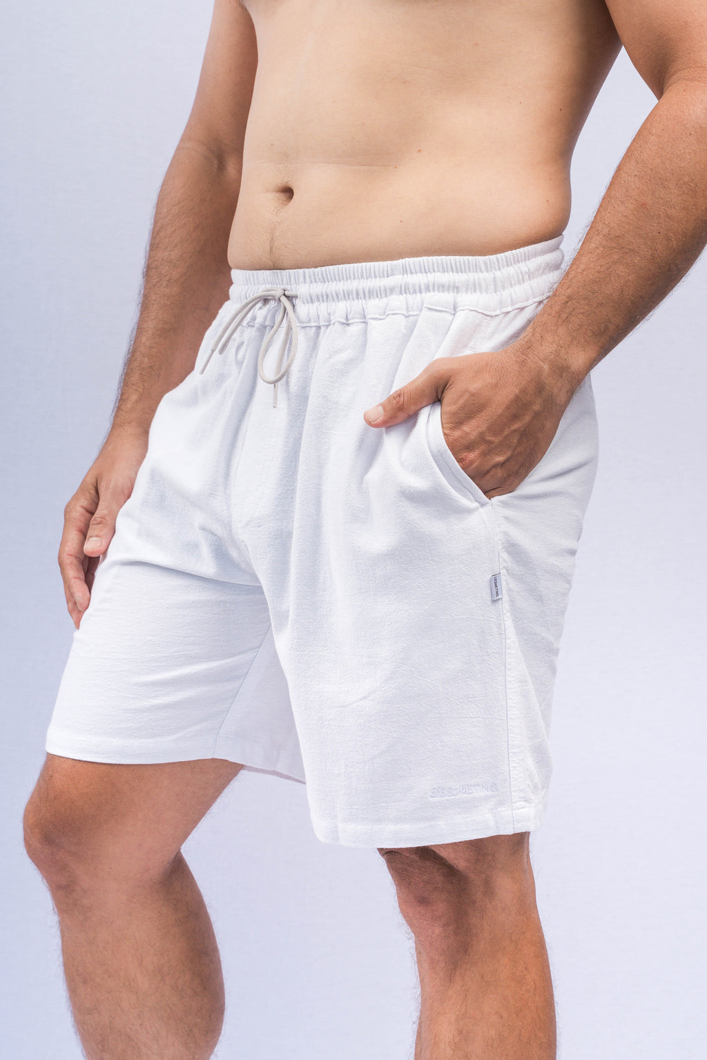 CASSA White Relaxed-Fit Shorts