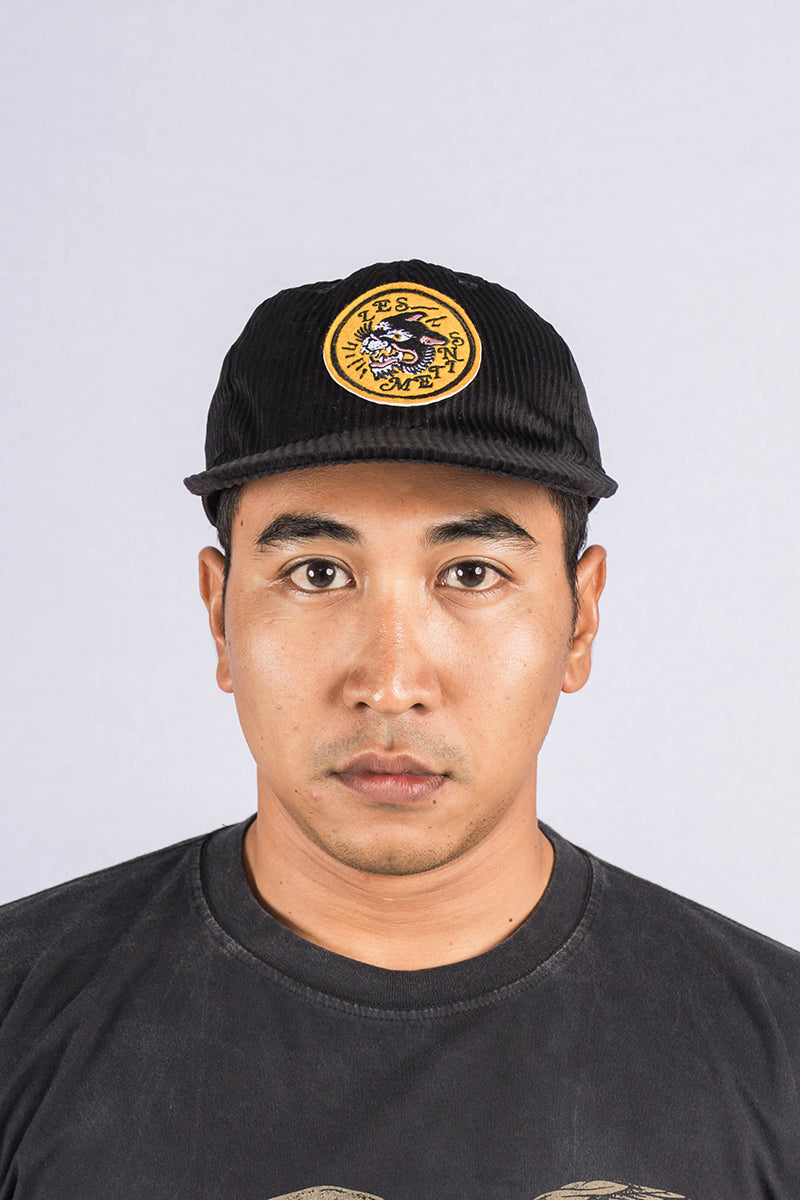 MENG Black Flat Visor Hats