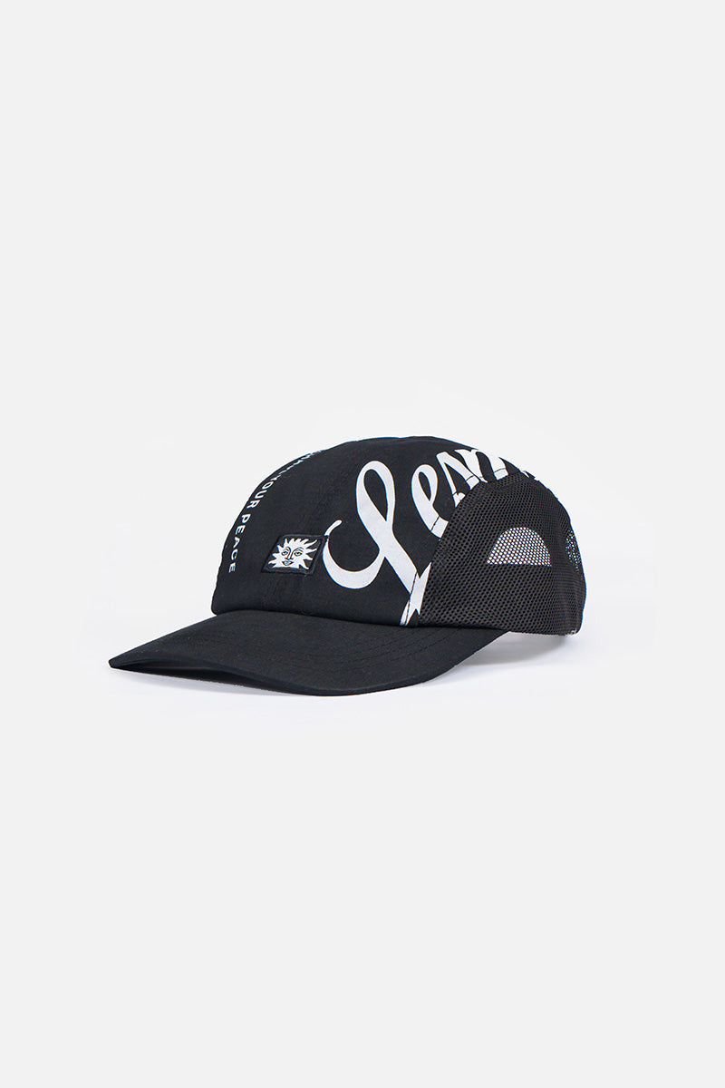 SPEED Black Multi-Sport 4-Panel Mesh Cap