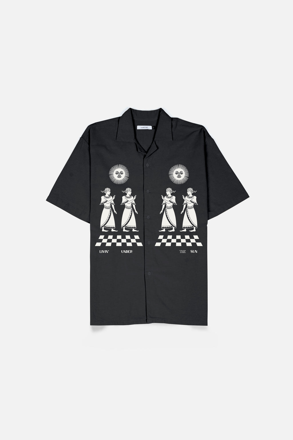 CULT Black Relaxed-Fit Printed Shirt