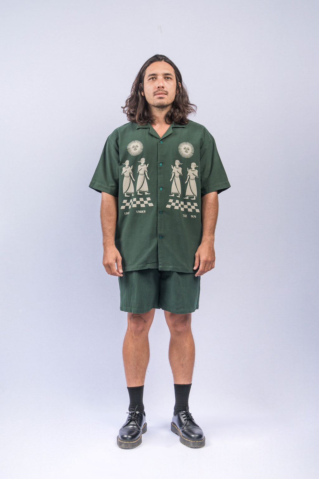 CASSA Green Bottle Relaxed-Fit Shorts