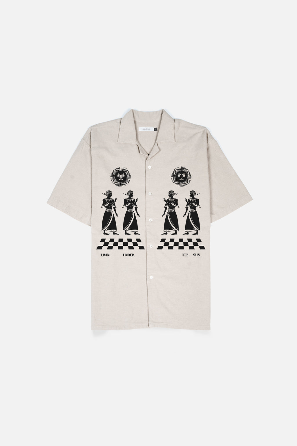 CULT Khaki Relaxed-Fit Printed Shirt
