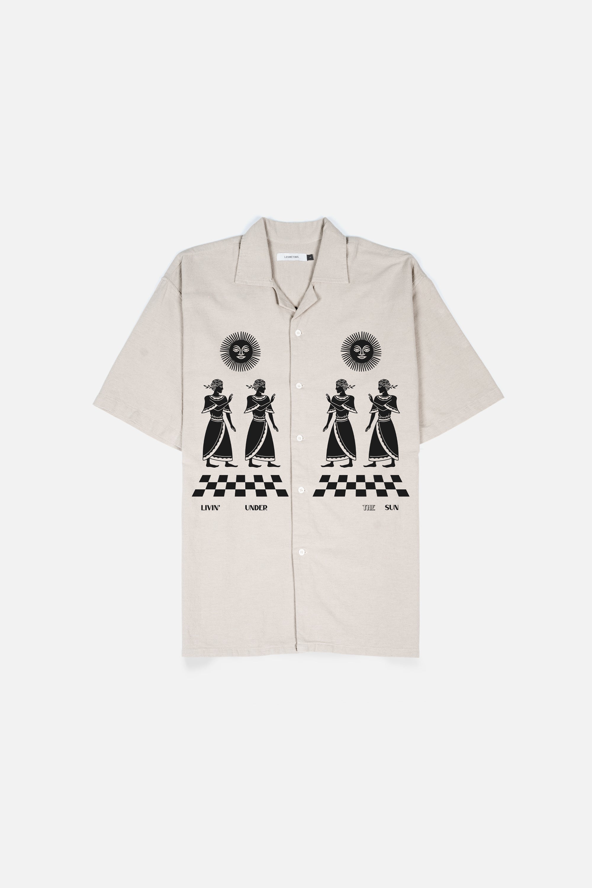 CULT Khaki Relaxed-Fit Printed Shirt