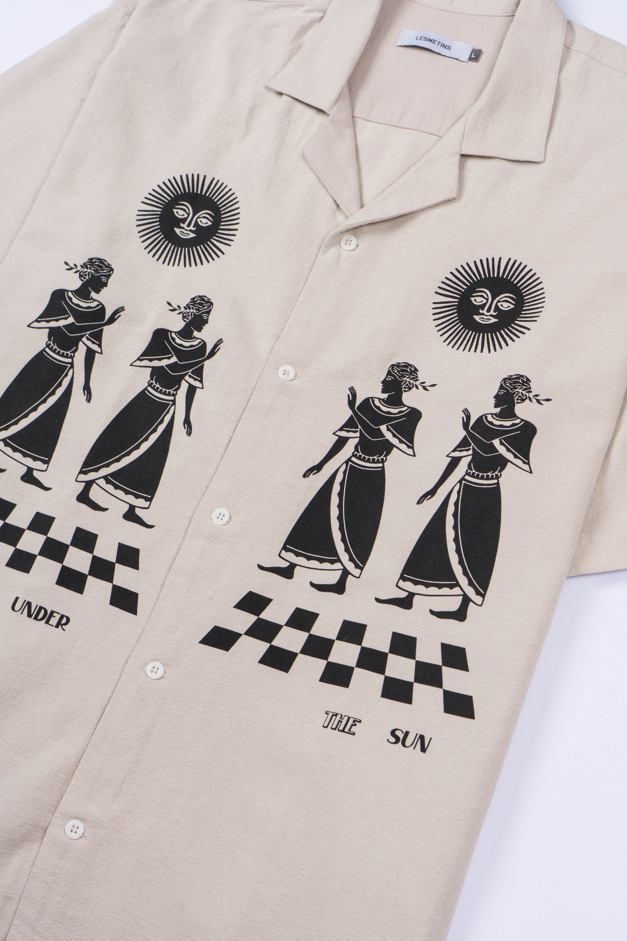CULT Khaki Relaxed-Fit Printed Shirt