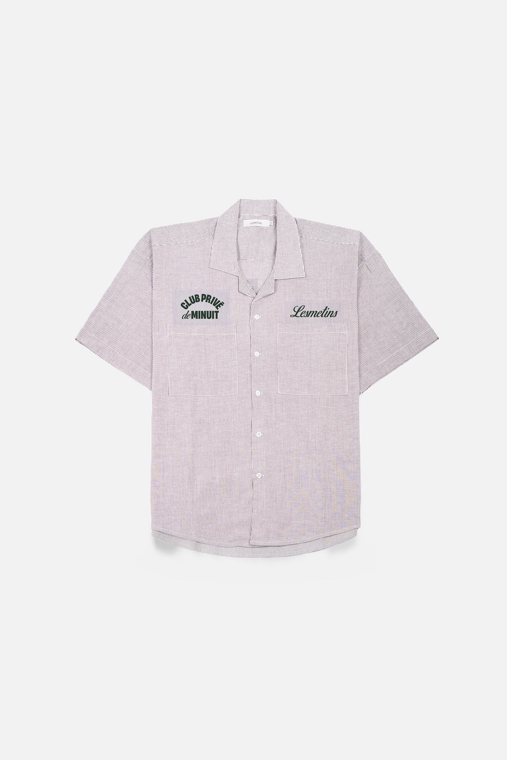 MIDNIGHT Brown Boxy-Fit Open Collar Shirt