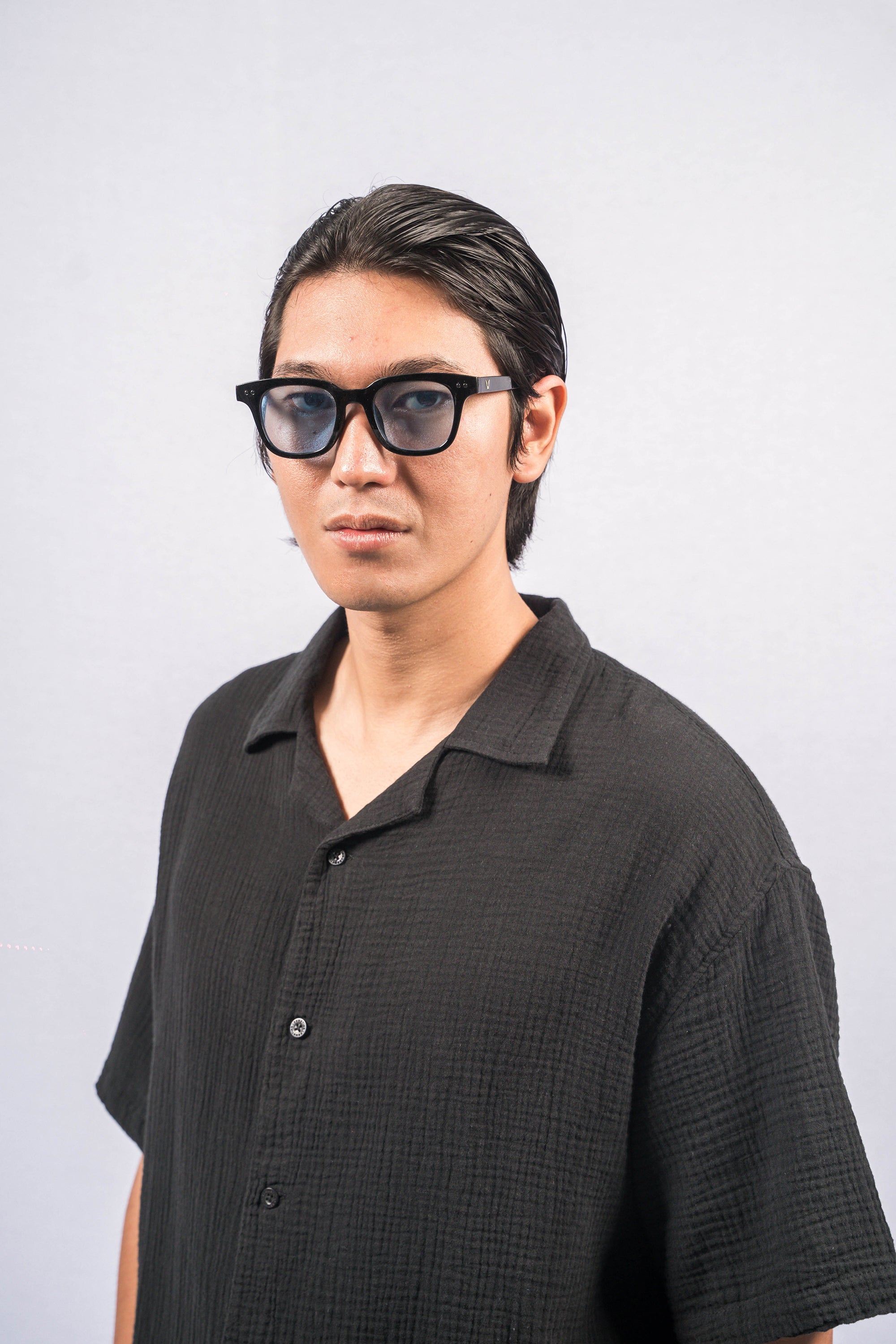 POLIM Black Oversize-Fit Shirt