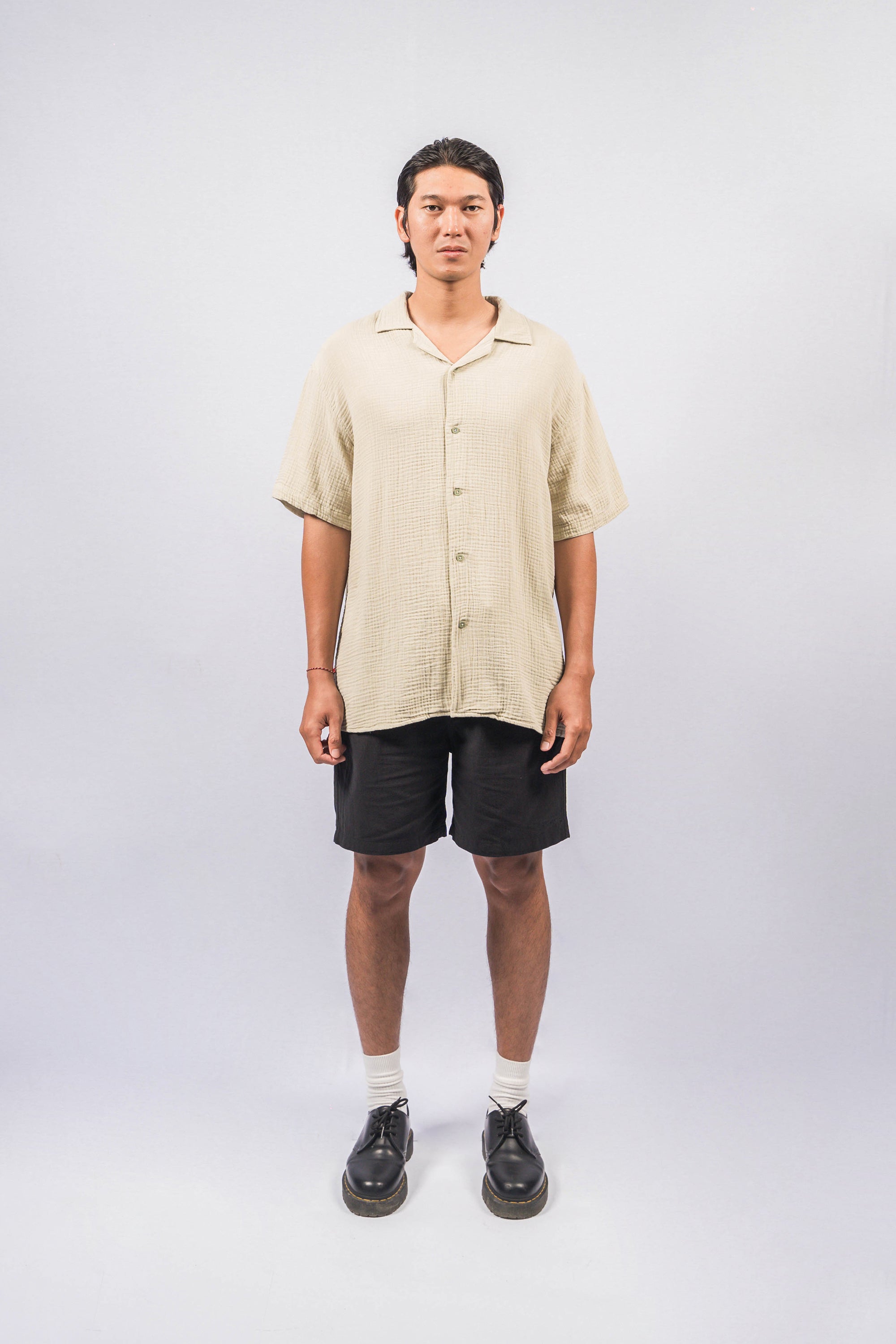 POLIM Khaki Oversize-Fit Shirt