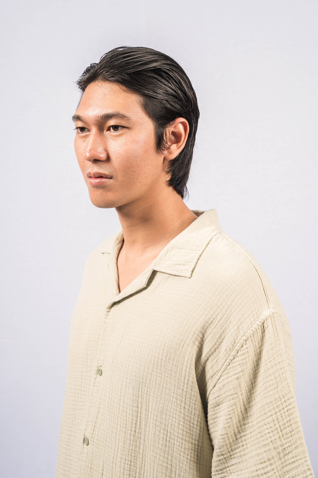POLIM Khaki Oversize-Fit Shirt