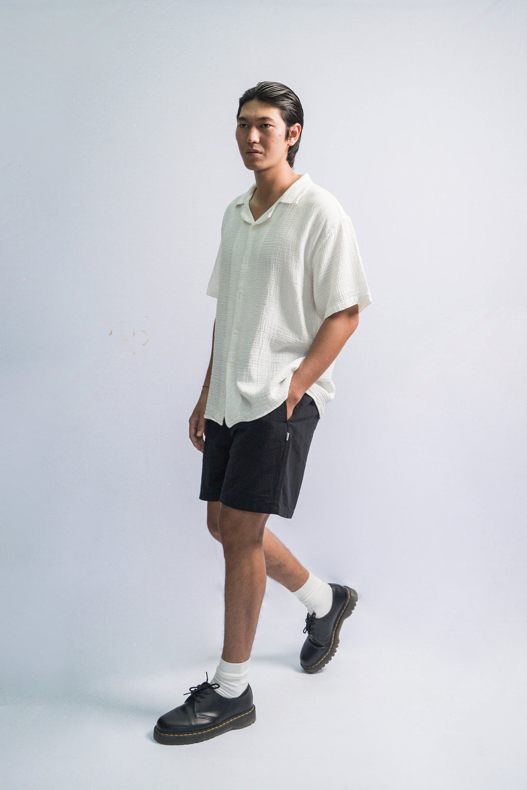 POLIM Off White Oversize-Fit Shirt