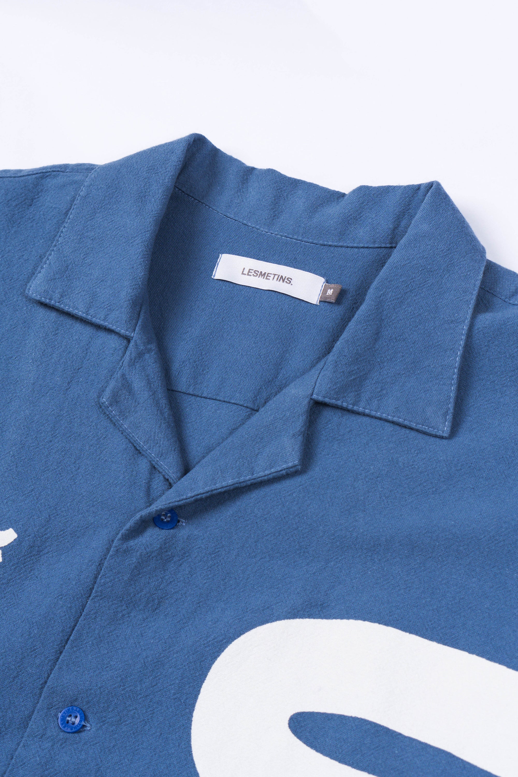 SERPENT Royal Blue Relaxed-Fit Printed Shirt