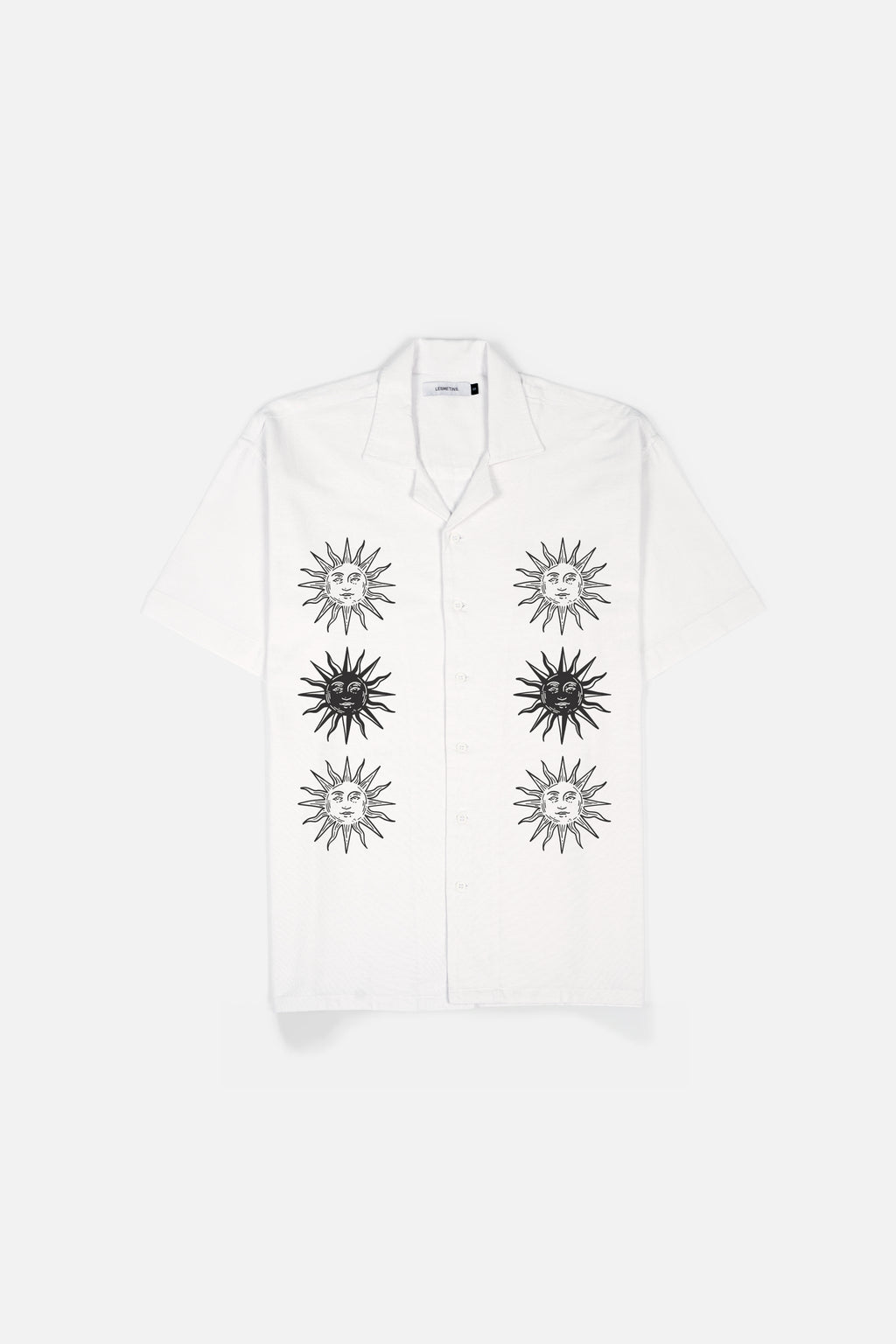 SUNS Off White Relaxed-Fit Printed Shirt