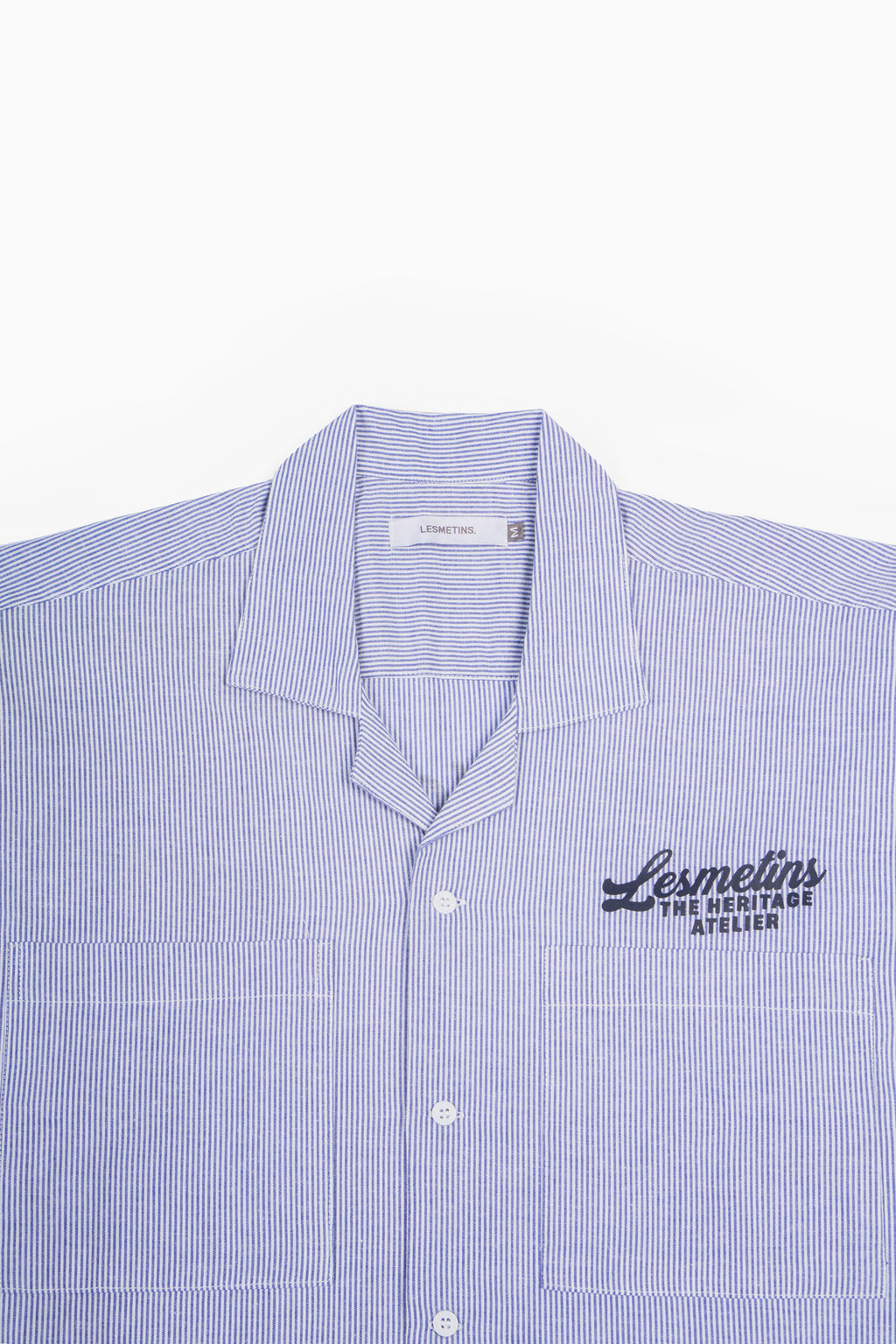 TONIC Sky Blue Boxy-Fit Open Collar Shirt