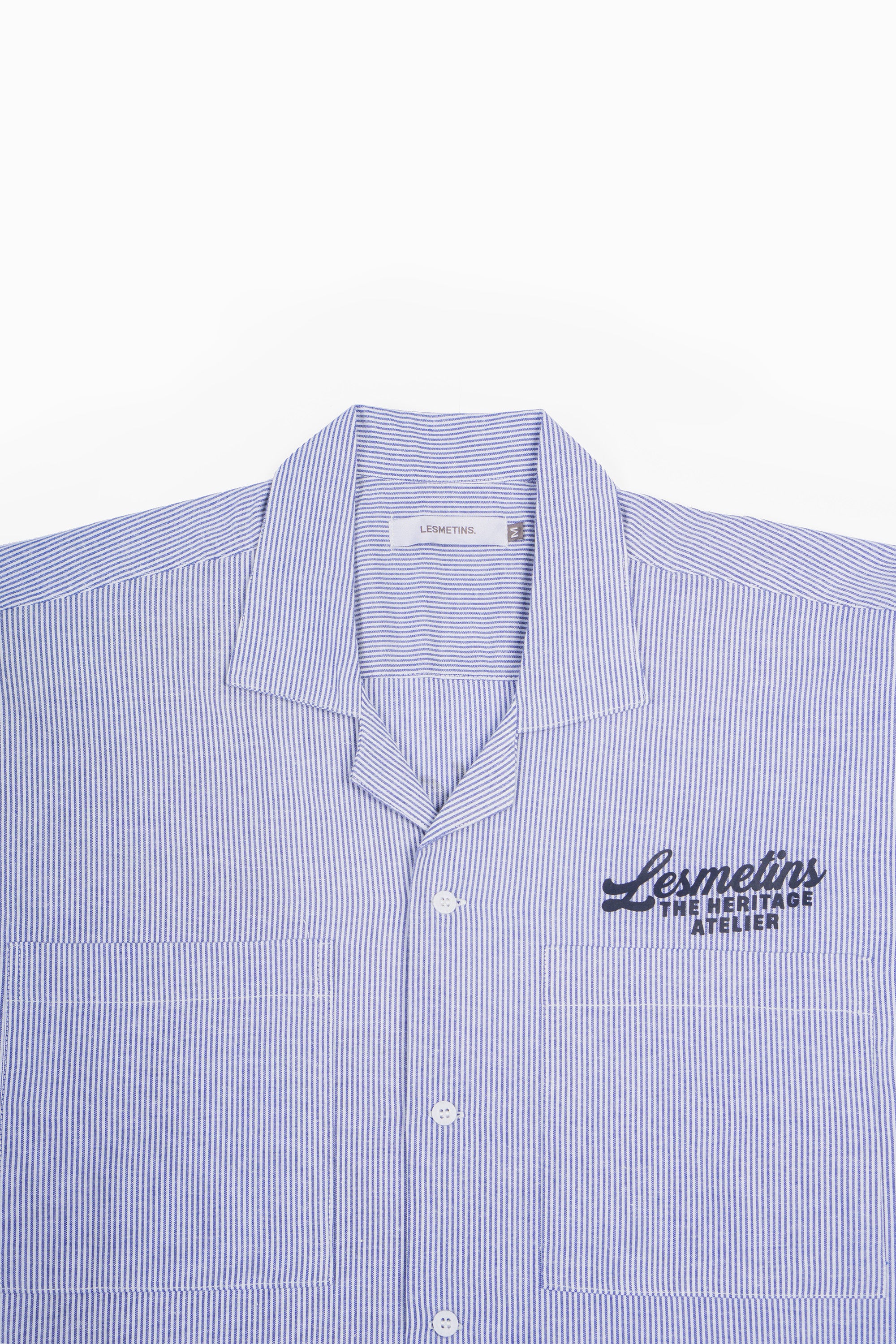 TONIC Sky Blue Boxy-Fit Open Collar Shirt